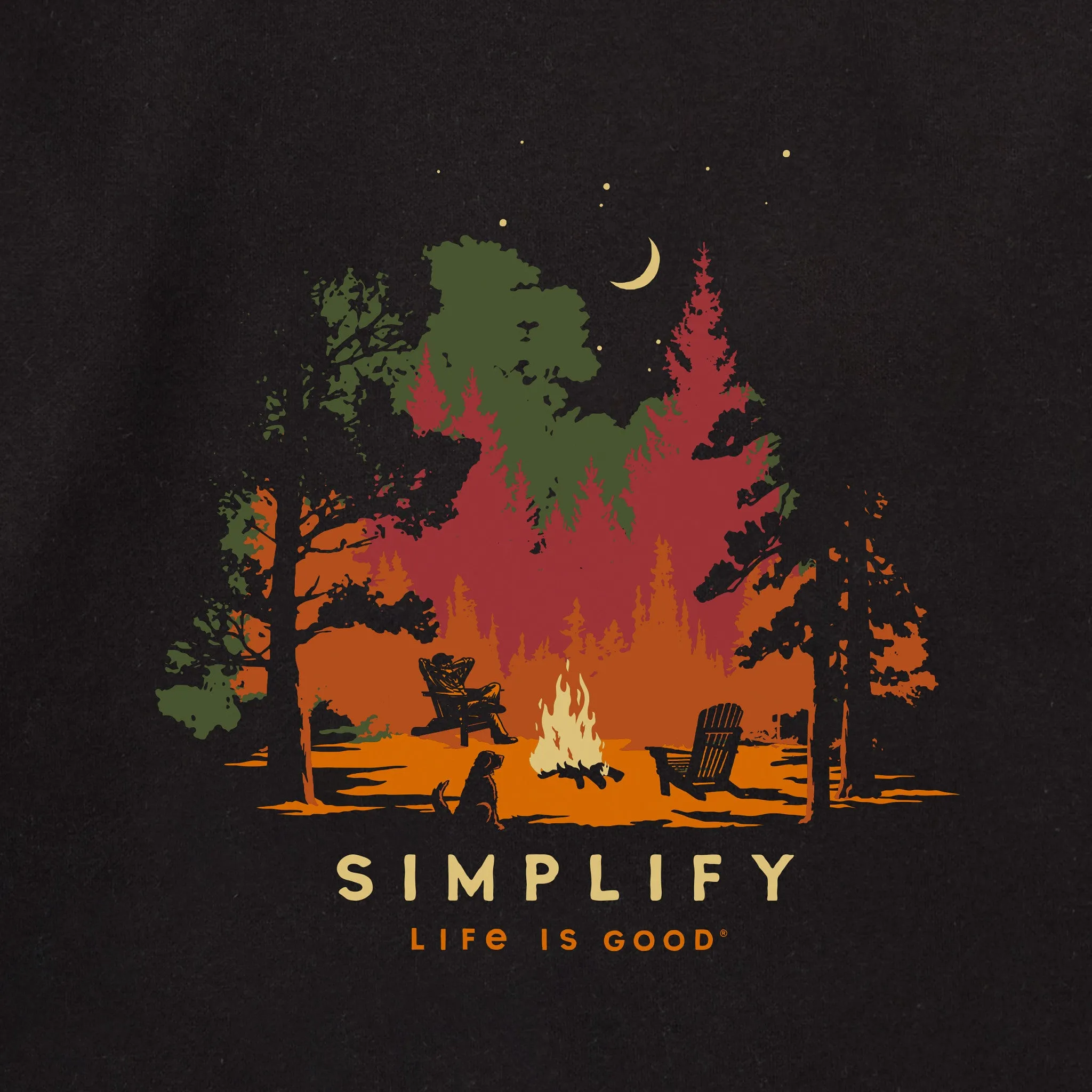 Adult Unisex Simplify Campfire Every Wear Hoodie Sweatshirt sold by Life is Good product image thumbnail 2
