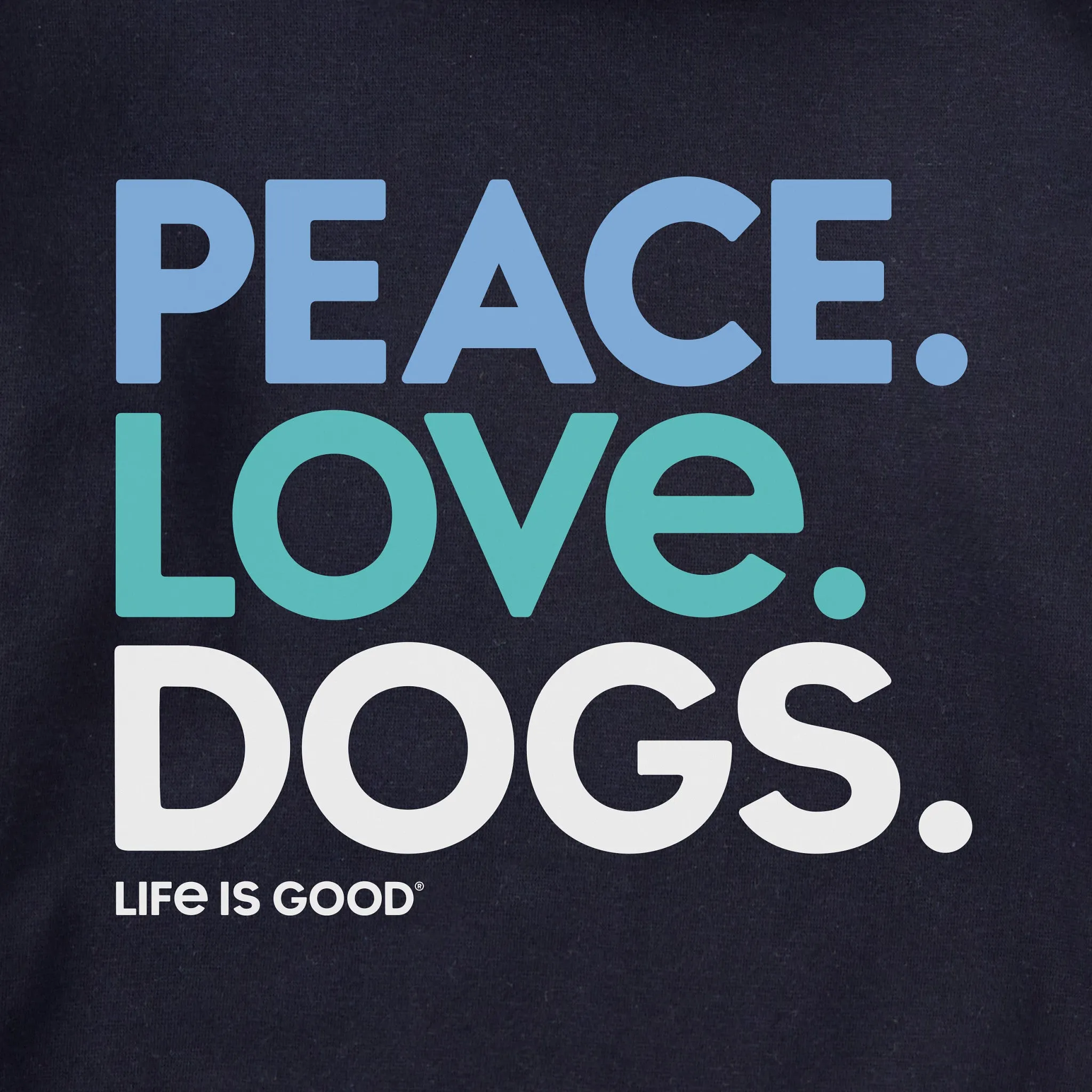 Adult Unisex Peace Love Dogs Every Wear Hoodie Sweatshirt sold by Life is Good product image thumbnail 2