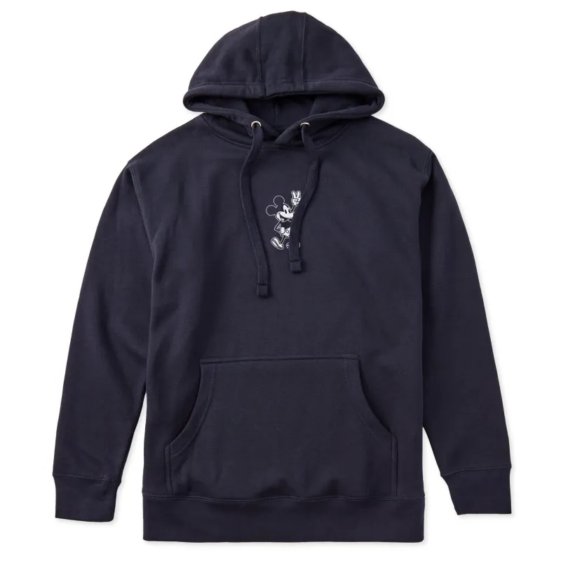 Adult Unisex Steamboat Willie Peace Mini Every Wear Hoodie Sweatshirt sold by Life is Good