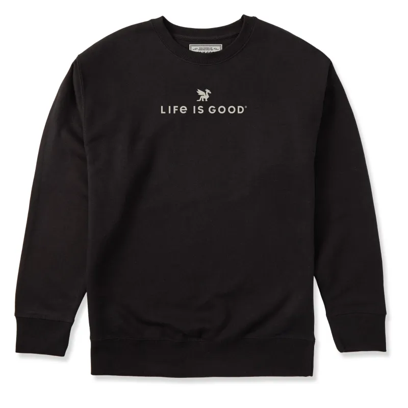 Adult Unisex LIG Dragon Logo Every Wear Crew Sweatshirt sold by Life is Good