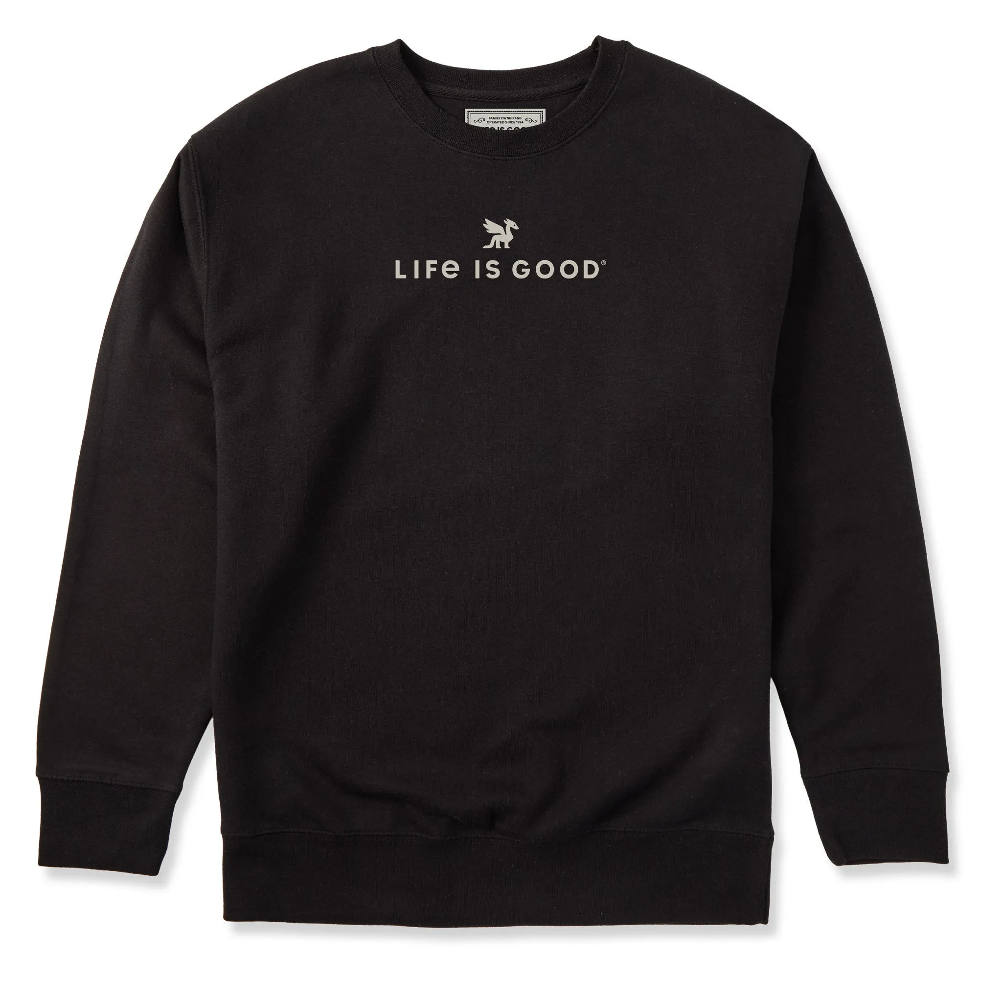 Adult Unisex LIG Dragon Logo Every Wear Crew Sweatshirt sold by Life is Good