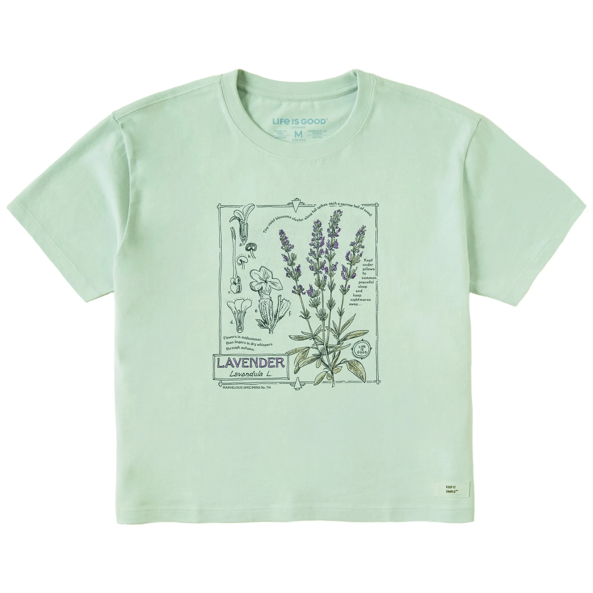 Women's Marvelous Lavender Short Sleeve Crusher Boxy Tee sold by Life is Good