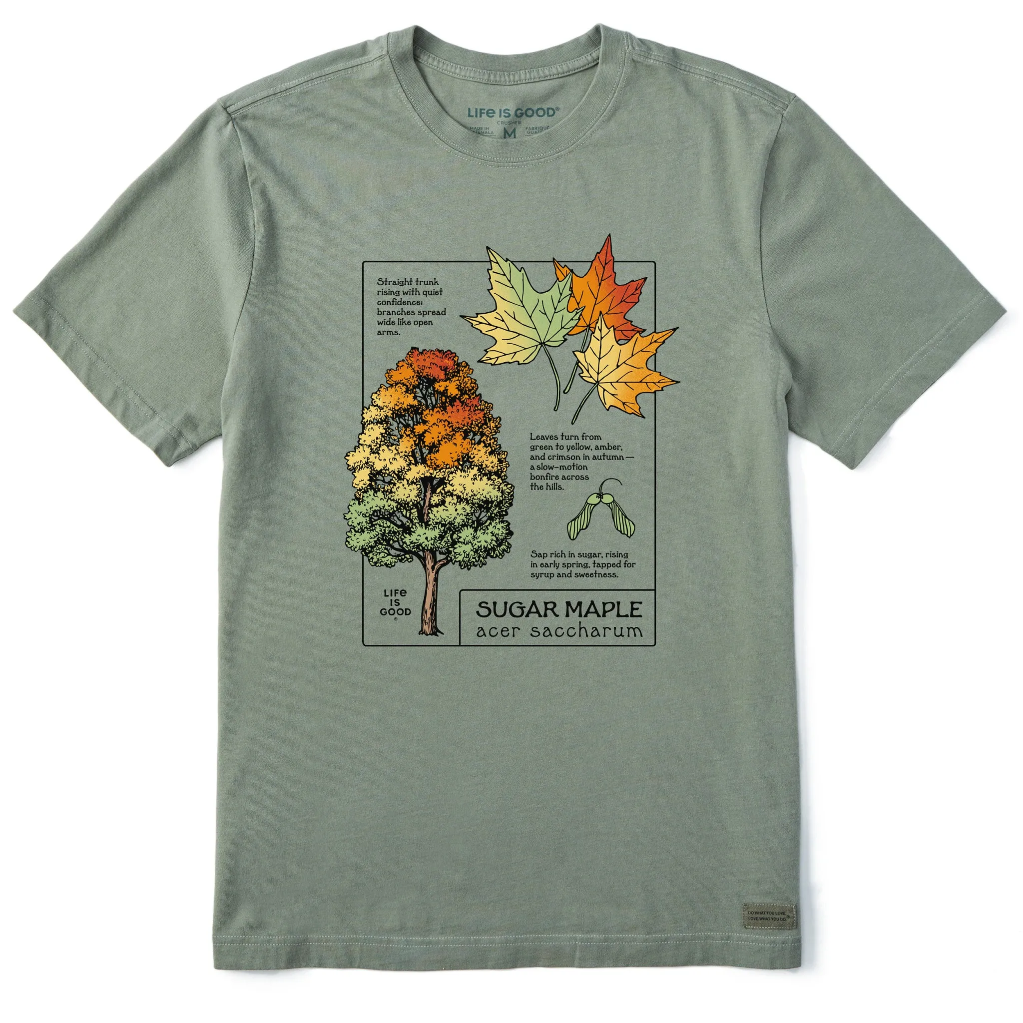 Men's Marvelous Sugar Maple Short Sleeve Crusher Tee sold by Life is Good