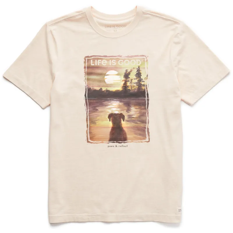 Men's Paws and Reflect Short Sleeve Crusher Tee sold by Life is Good
