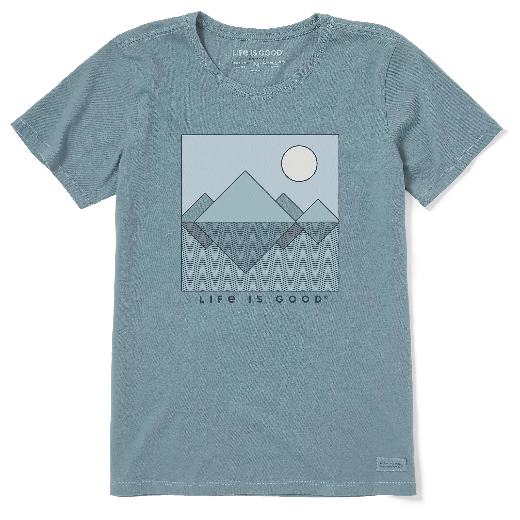 Women's Geometric Reflection Short Sleeve Crusher Tee sold by Life is Good