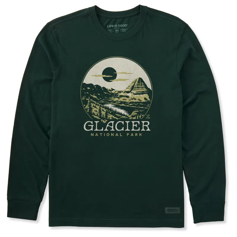 Men's Glacier Park Long Sleeve Crusher Tee sold by Life is Good