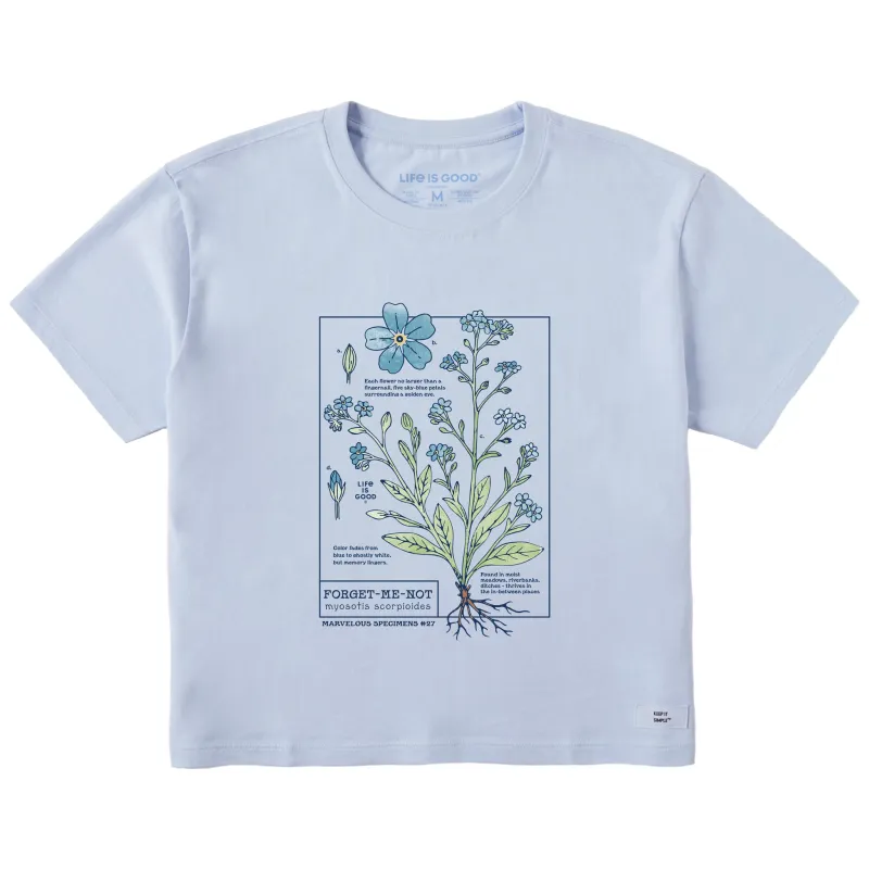 Women's Marvelous Forget Me Not Short Sleeve Crusher Boxy Tee sold by Life is Good
