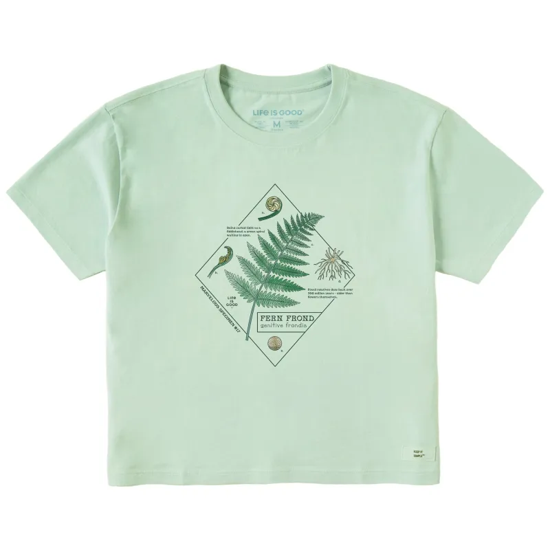 Women's Marvelous Ferns Short Sleeve Crusher Boxy Tee sold by Life is Good