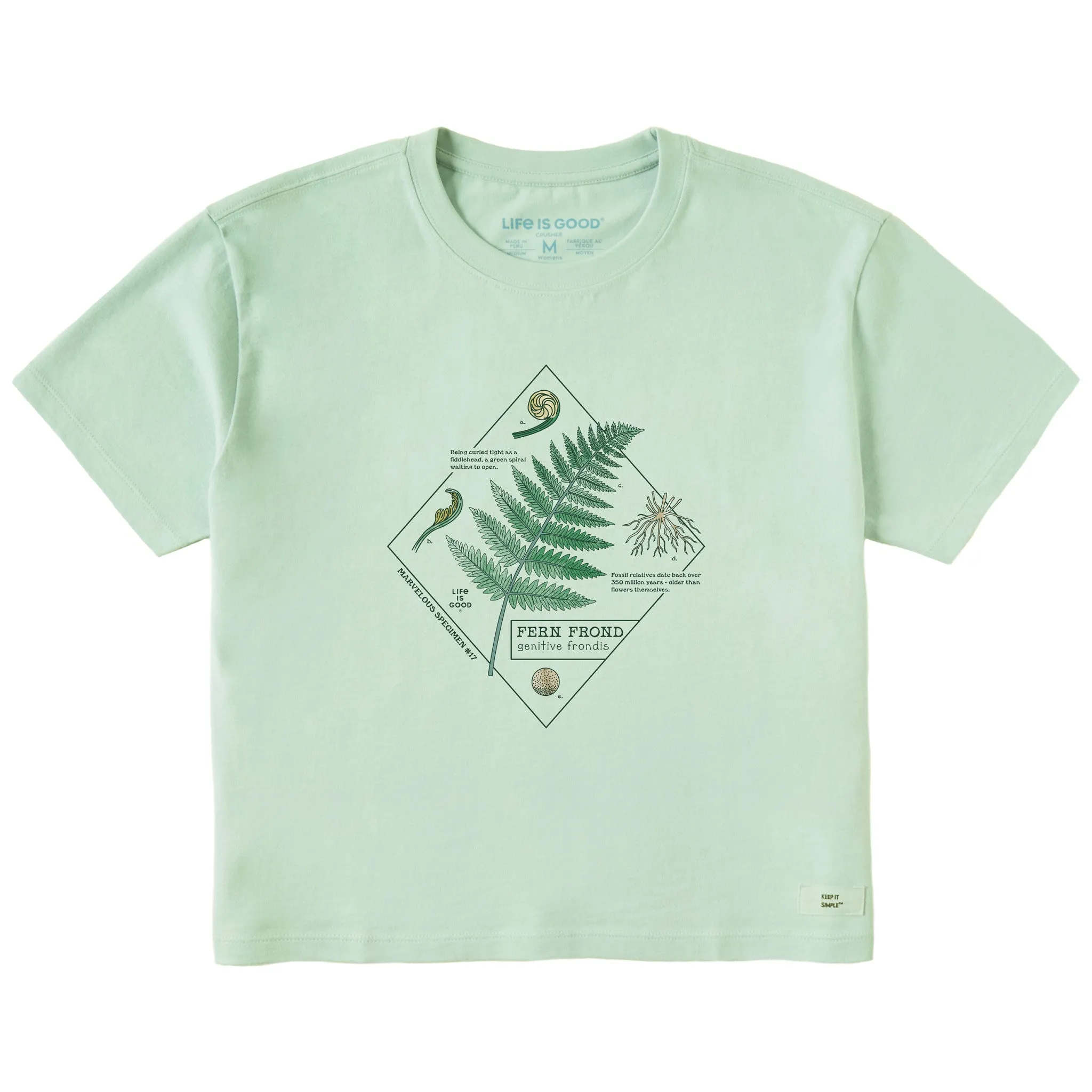 Women's Marvelous Ferns Short Sleeve Crusher Boxy Tee sold by Life is Good