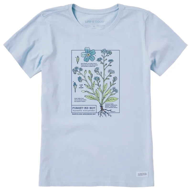 Women's Marvelous Forget Me Not Short Sleeve Crusher Tee sold by Life is Good