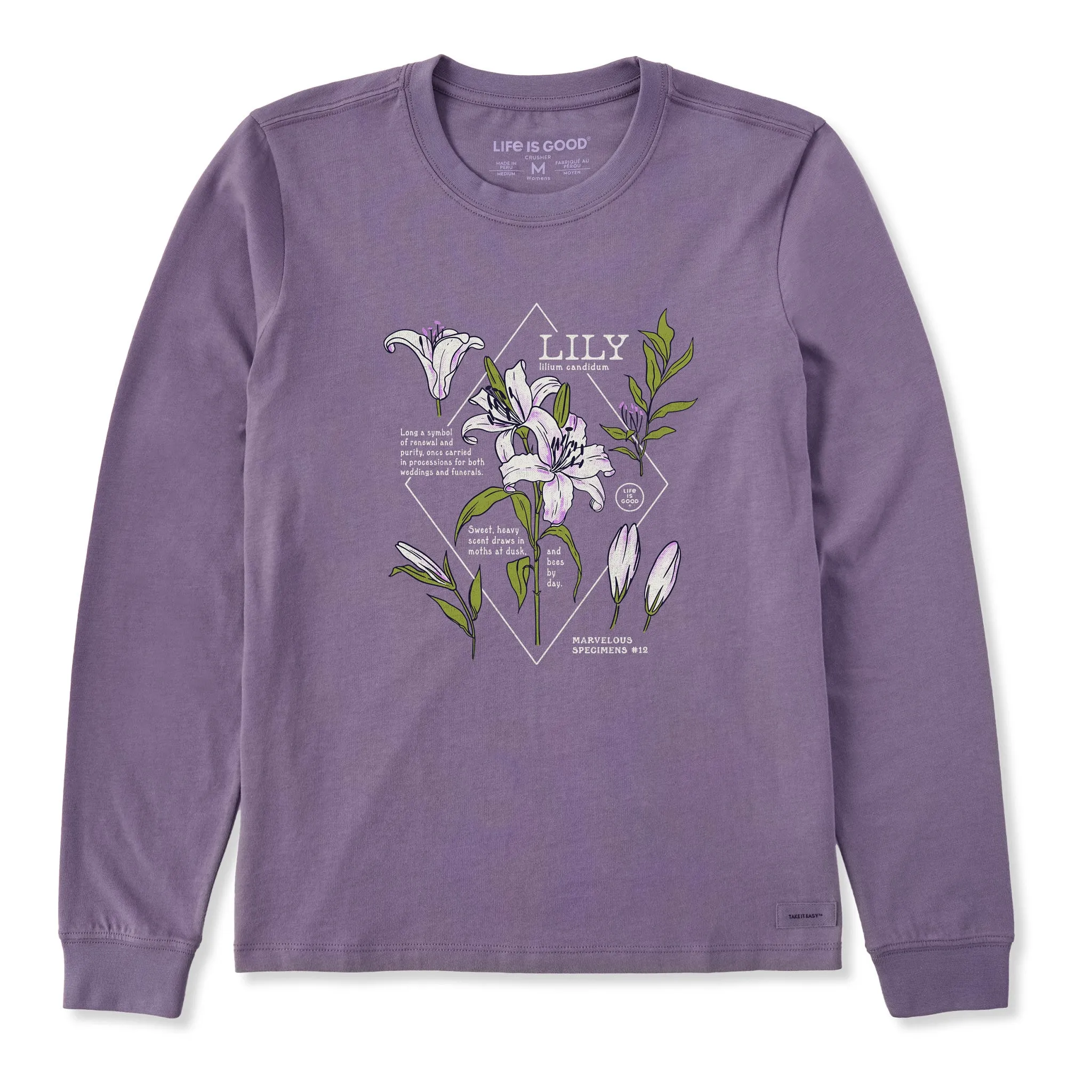 Women's Marvelous Lily Long Sleeve Crusher Tee sold by Life is Good