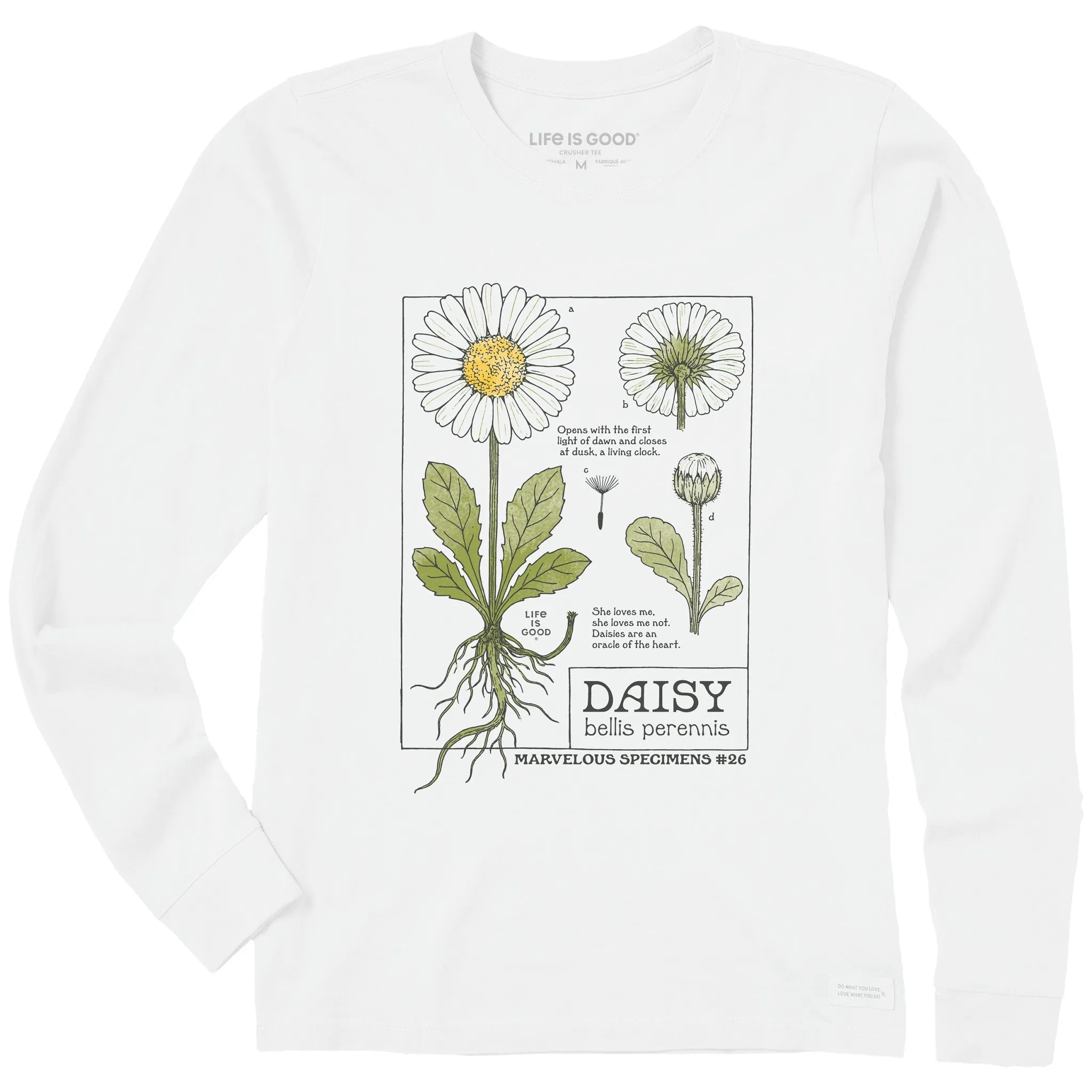 Women's Marvelous Daisy Long Sleeve Crusher Tee sold by Life is Good