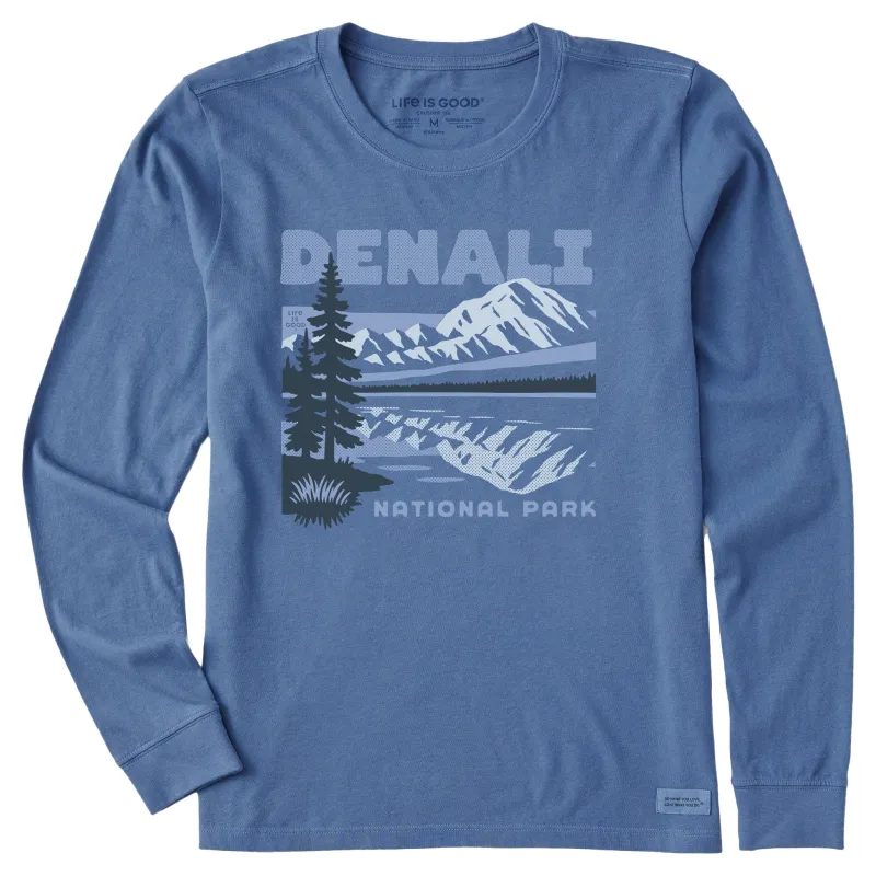 Women's Denali Park Long Sleeve Crusher Tee sold by Life is Good