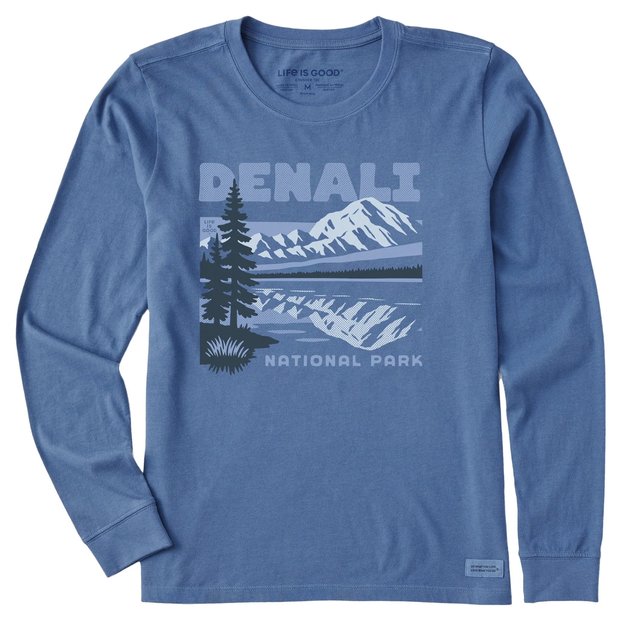 Women's Denali Park Long Sleeve Crusher Tee sold by Life is Good
