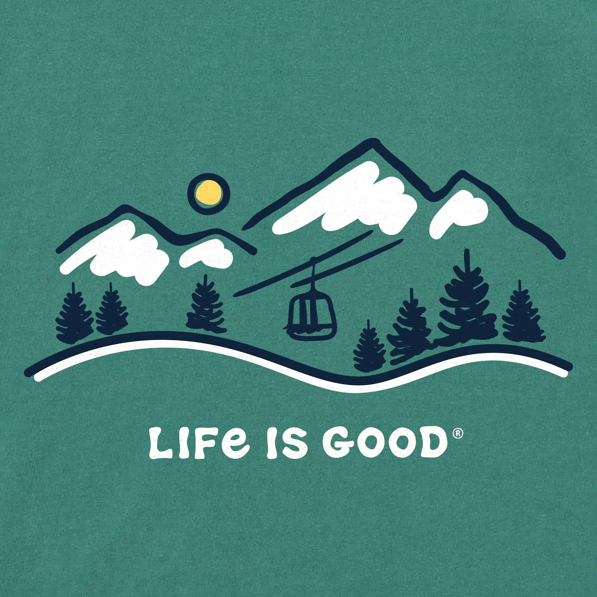 Women's Ski Lift Vista Long Sleeve Crusher Tee sold by Life is Good product image thumbnail 2