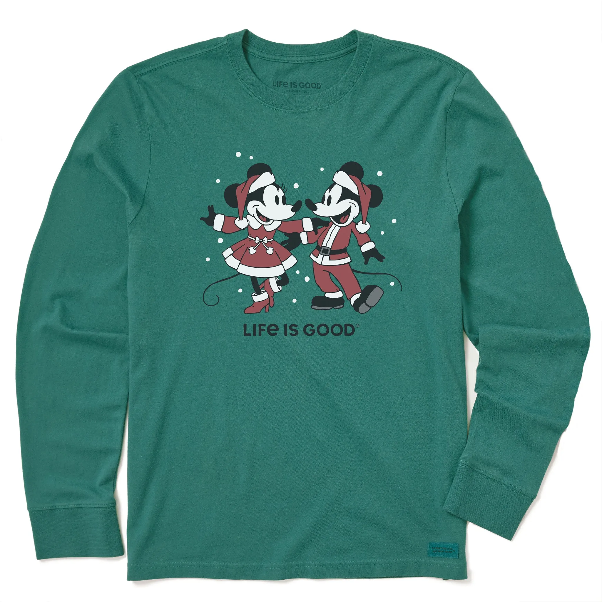 Men's Santa Willie Dancers Long Sleeve Crusher Tee sold by Life is Good