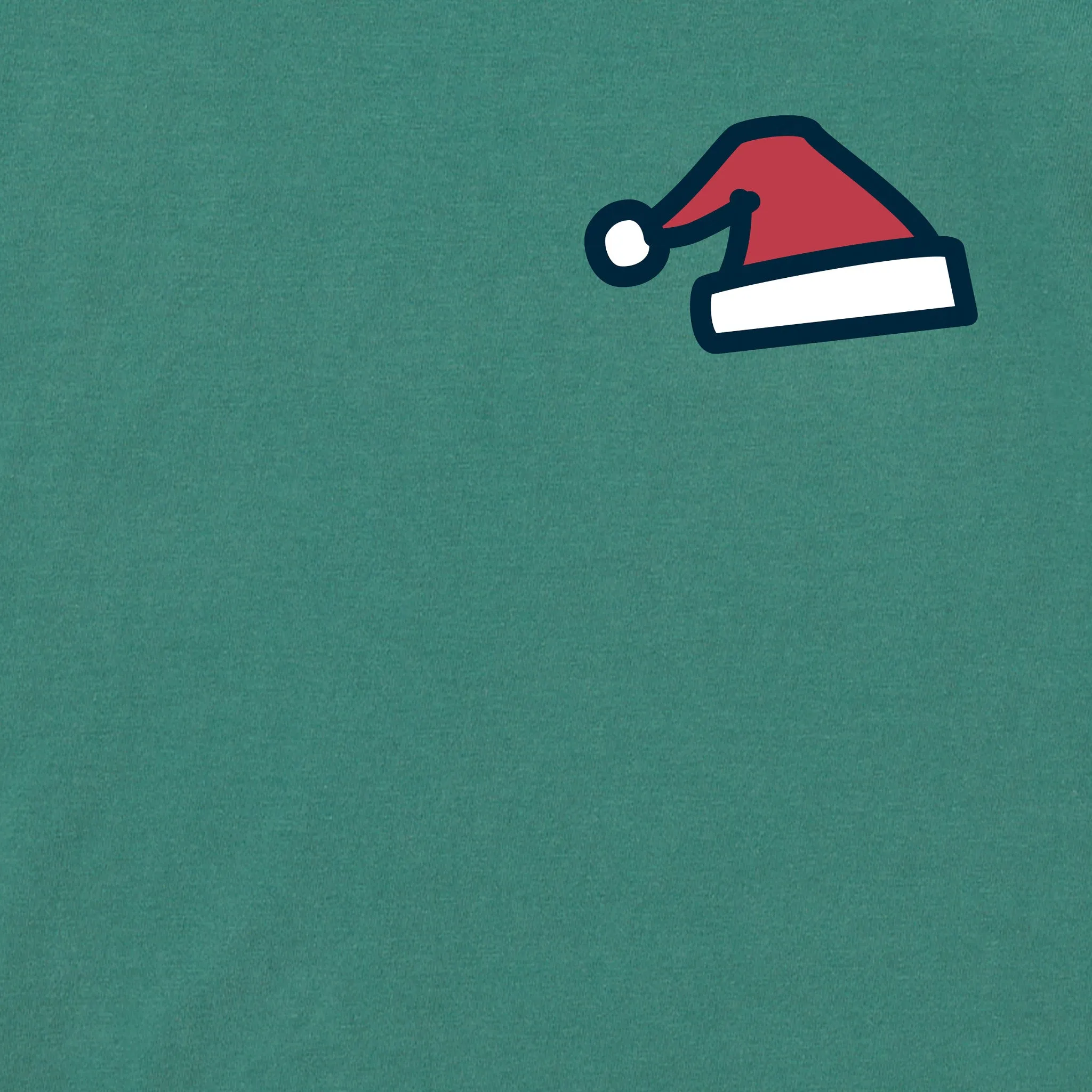 Men's Tiny little Santa Hat Long Sleeve Crusher Tee sold by Life is Good product image thumbnail 2