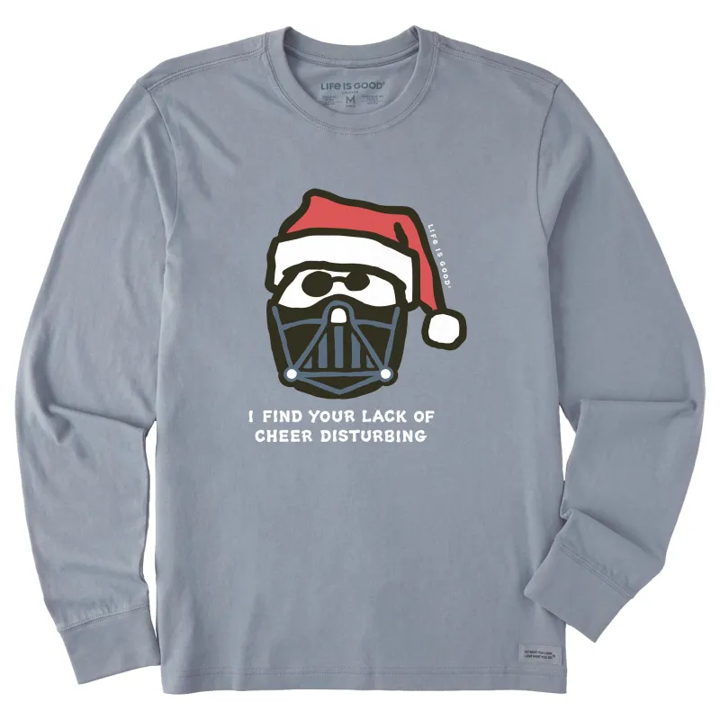 Men's Santa's Dark Side Long Sleeve Crusher Tee sold by Life is Good