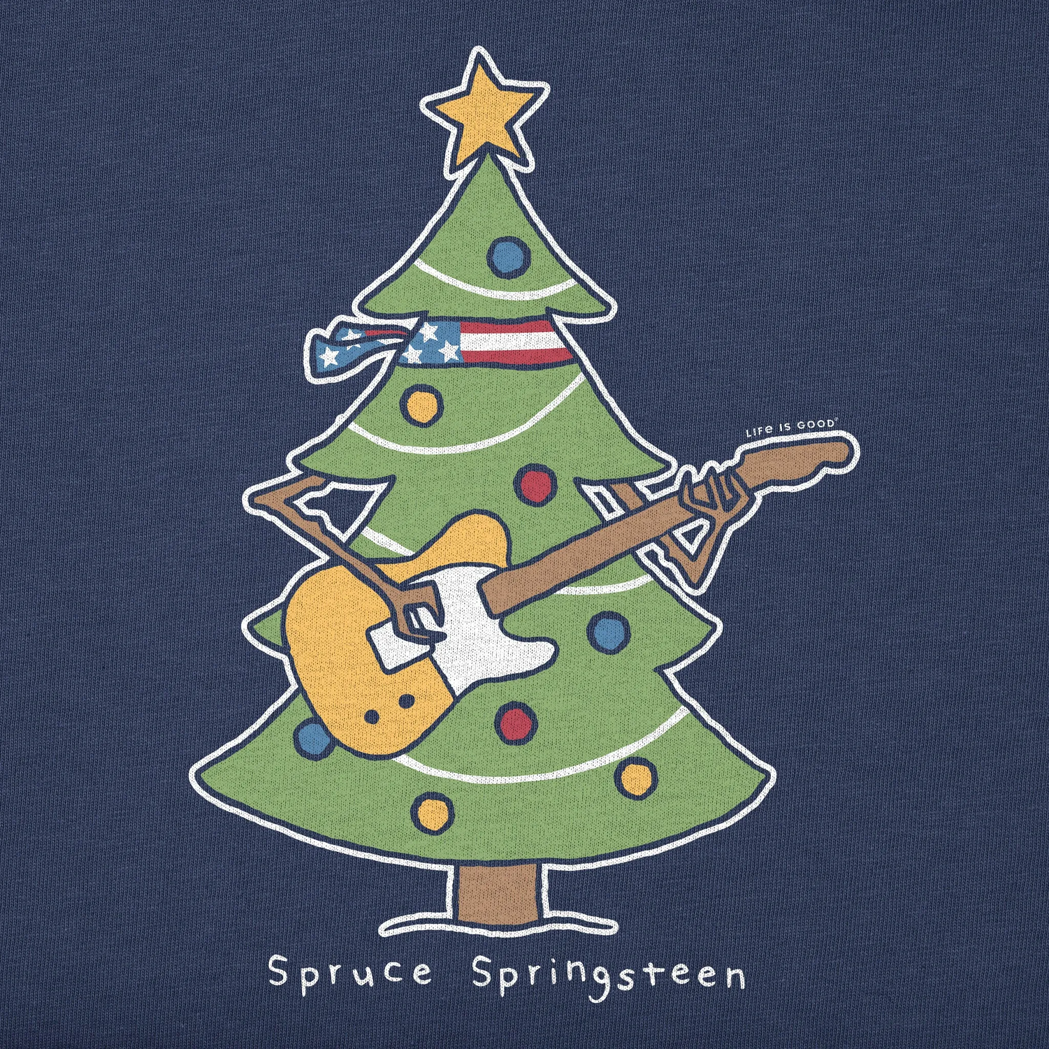 Men's Spruce Springsteen Long Sleeve Crusher Tee sold by Life is Good product image thumbnail 4