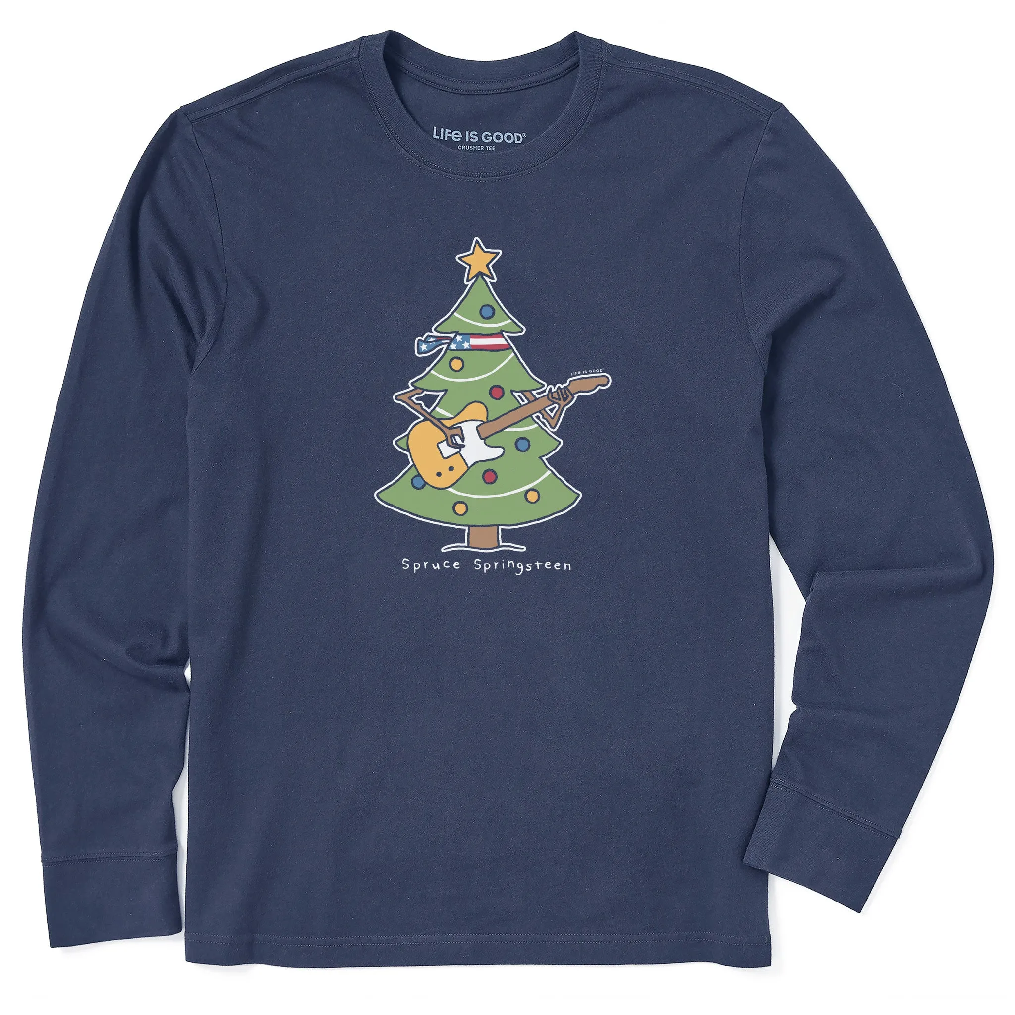 Men's Spruce Springsteen Long Sleeve Crusher Tee sold by Life is Good product image thumbnail 3