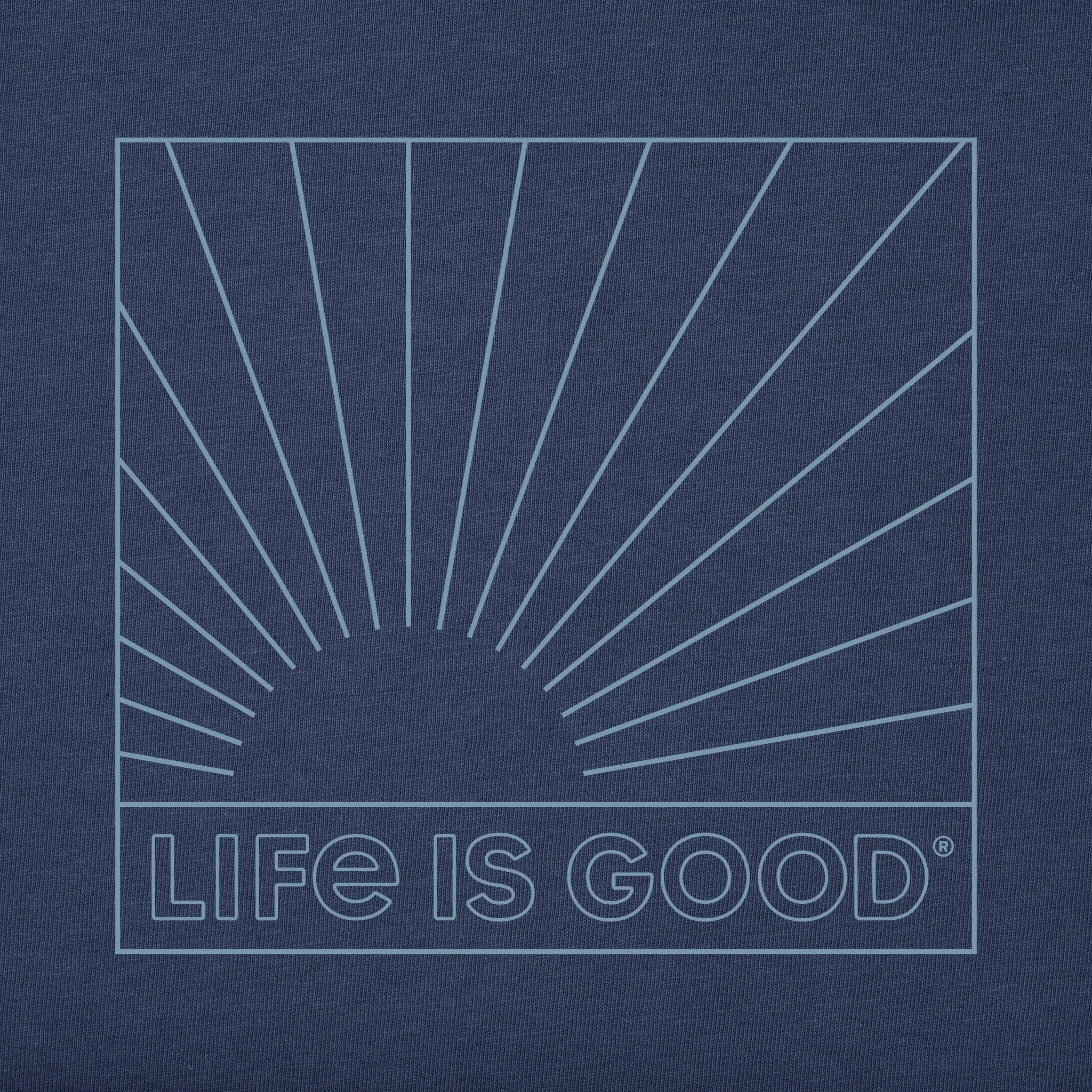 Men's Radiating Sunset Short Sleeve Crusher Tee sold by Life is Good product image thumbnail 2