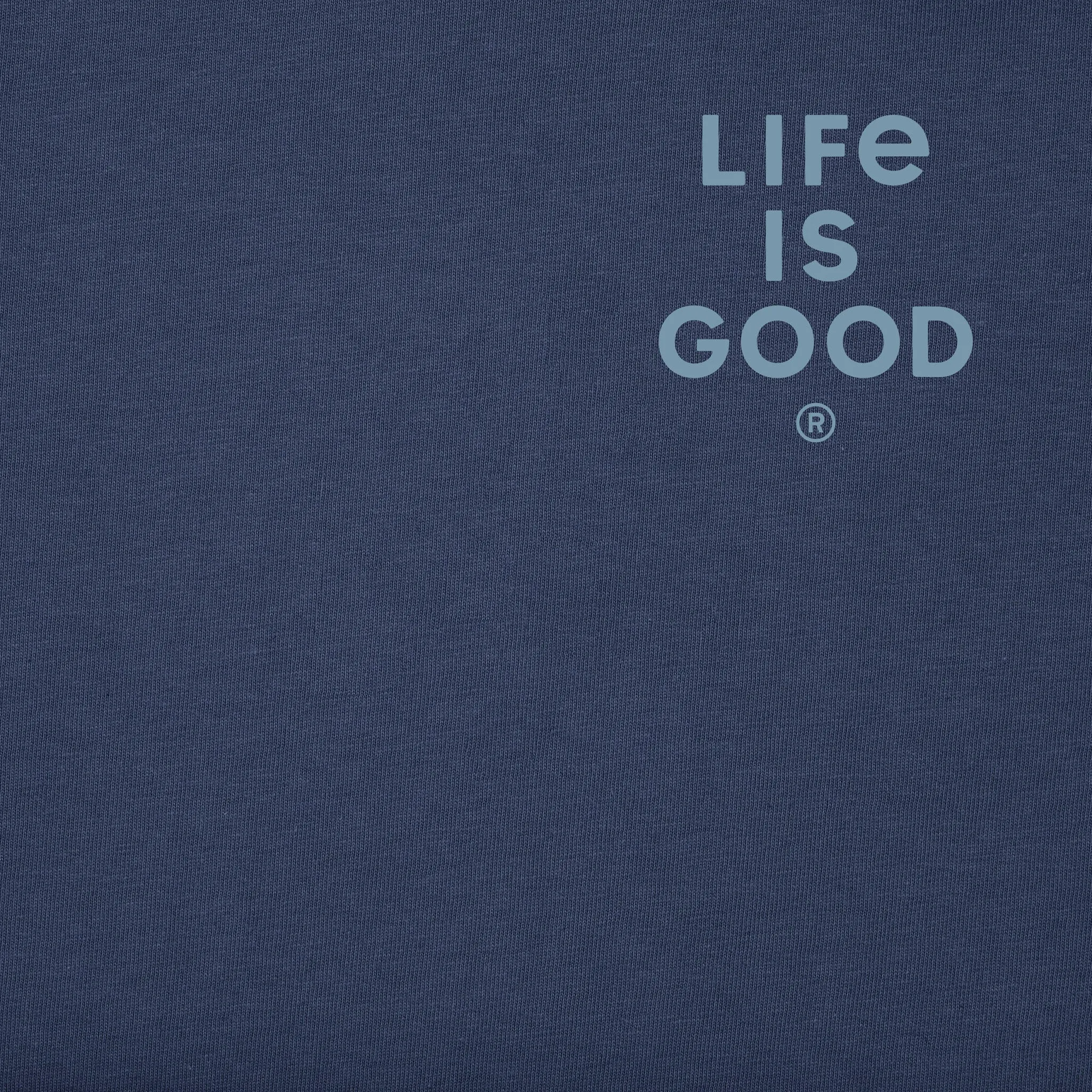 Men's Radiating Sunset Short Sleeve Crusher Tee sold by Life is Good product image thumbnail 3