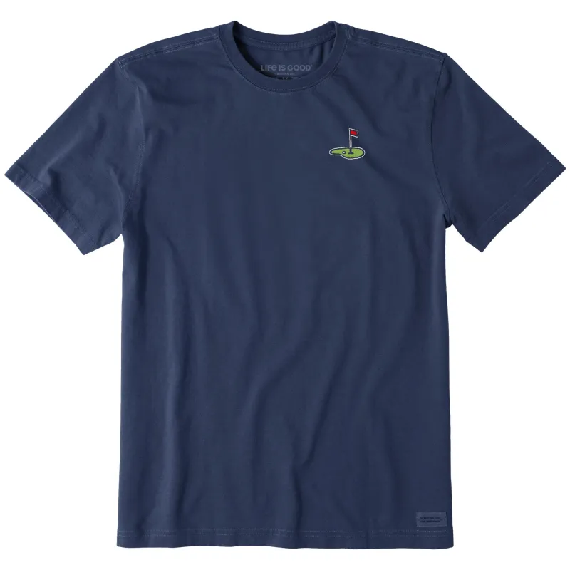 Men's Embroidered Golf Flag Short Sleeve Crusher Tee sold by Life is Good