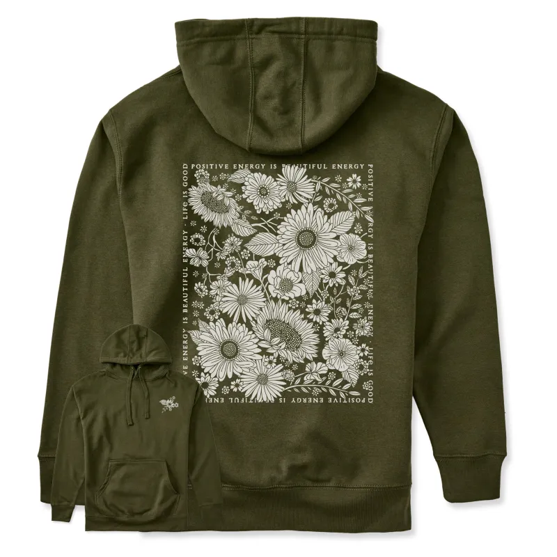 Adult Unisex Beautiful Energy Wildflowers Every Wear Hoodie Sweatshirt sold by Life is Good