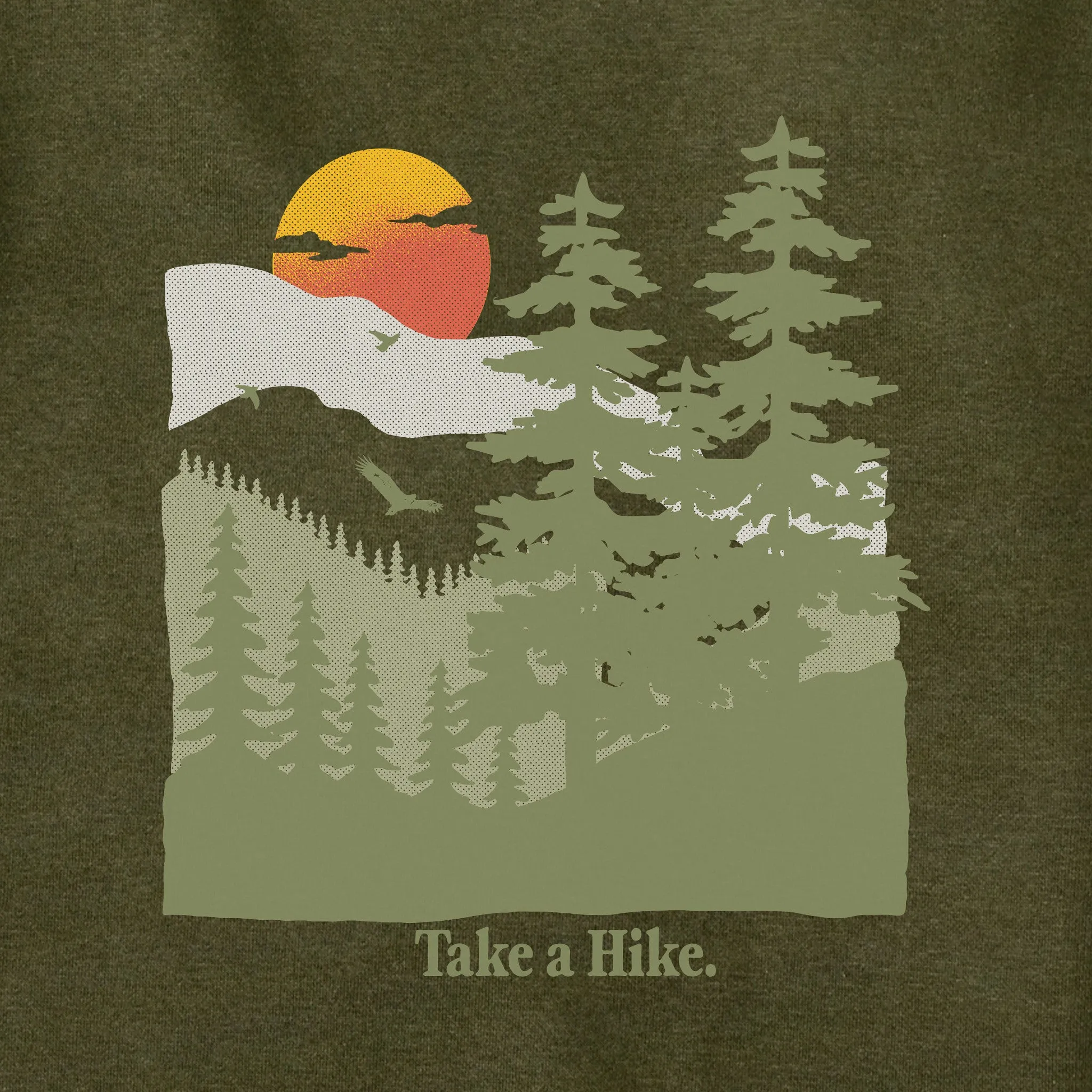 Adult Unisex Take a Hike Mountains Every Wear Hoodie Sweatshirt sold by Life is Good product image thumbnail 2