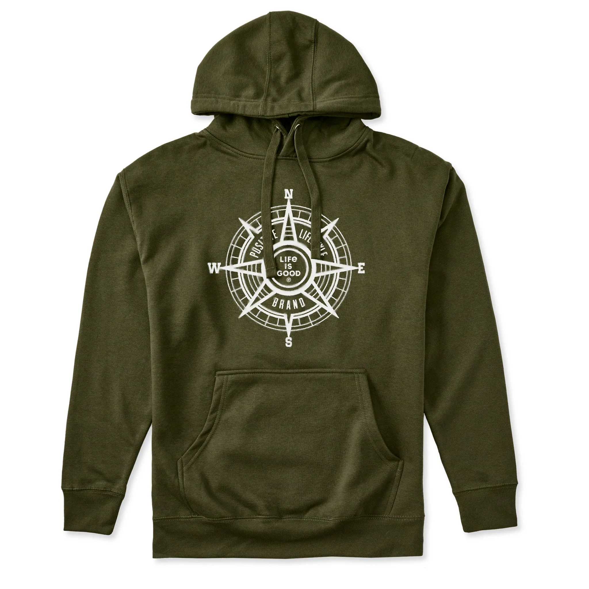Adult Unisex Positive Compass Every Wear Hoodie Sweatshirt sold by Life is Good