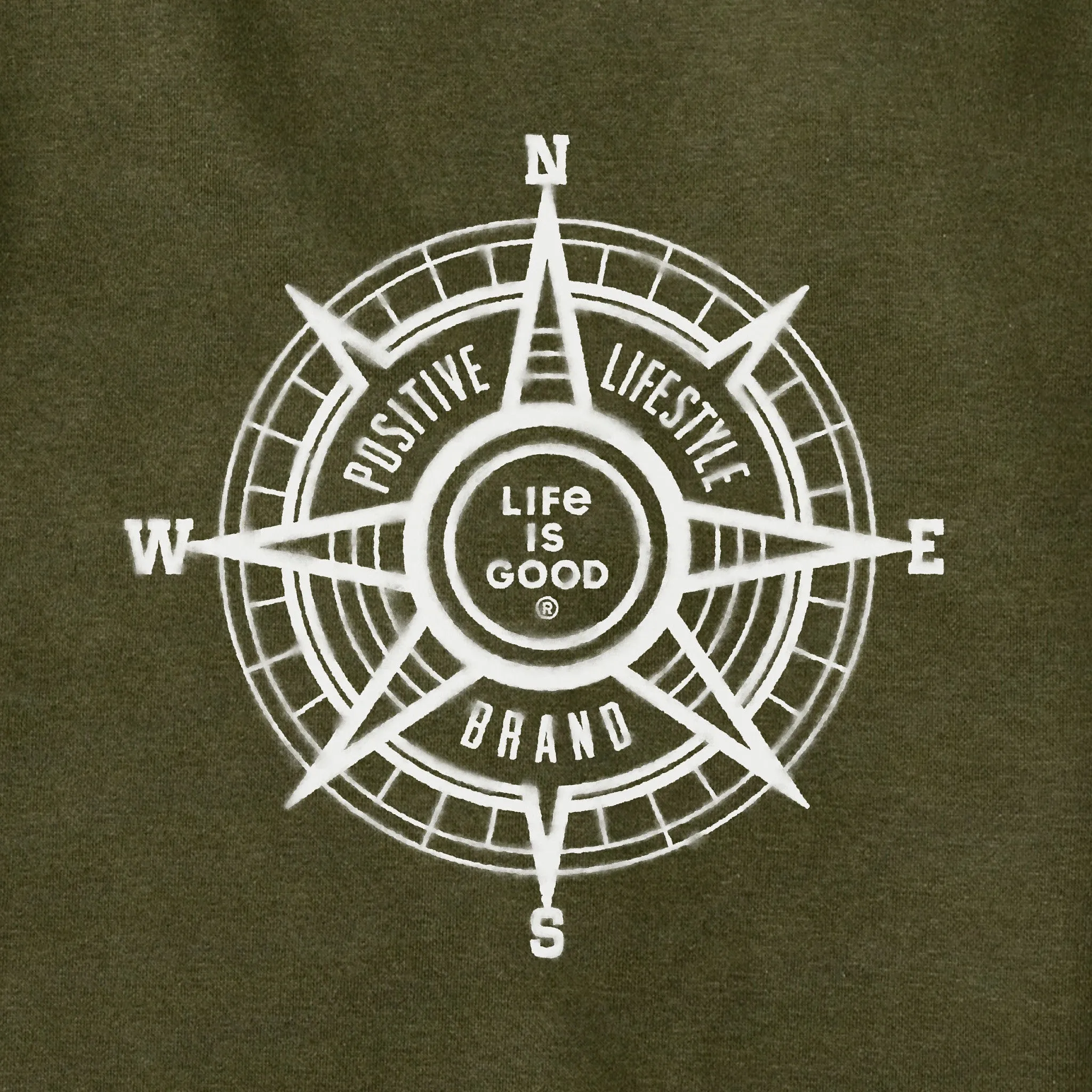 Adult Unisex Positive Compass Every Wear Hoodie Sweatshirt sold by Life is Good product image thumbnail 2