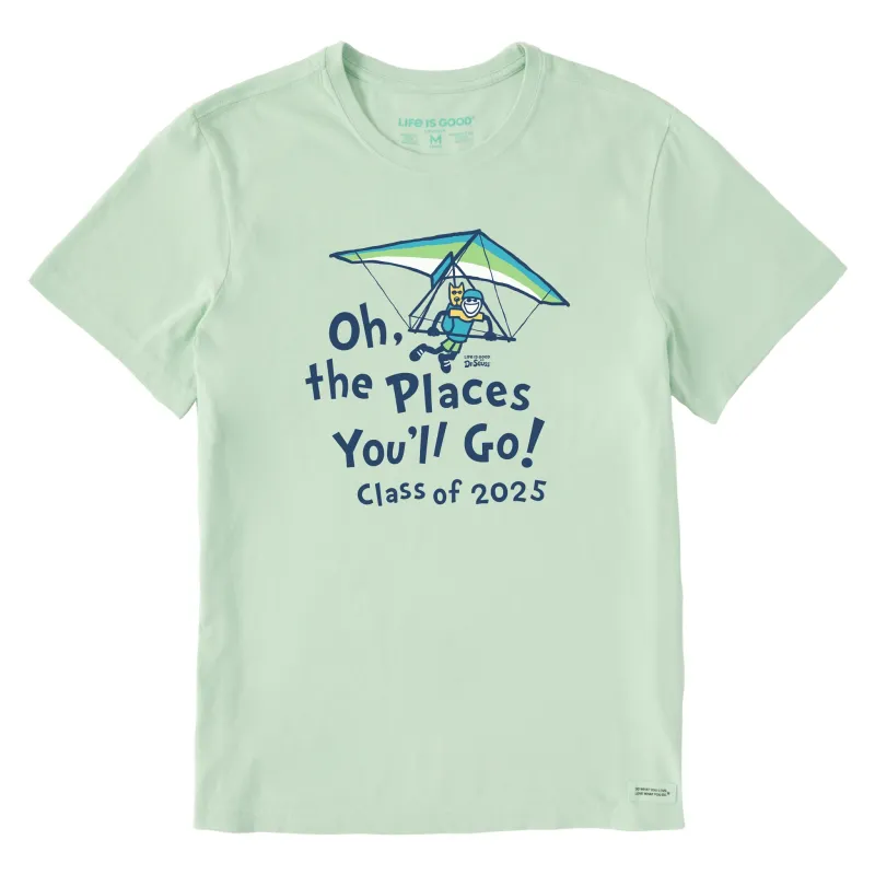 Men's Oh the Places You'll Hangglide 2025 Short Sleeve Crusher Tee sold by Life is Good