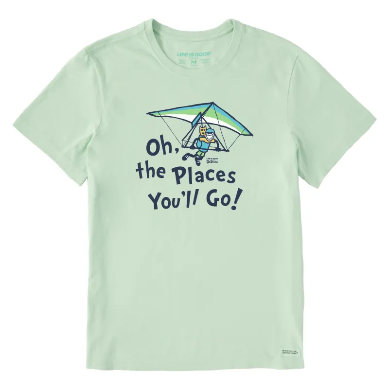 Men's Oh the Places You'll Go Hang Gliding Short Sleeve Crusher Tee sold by Life is Good