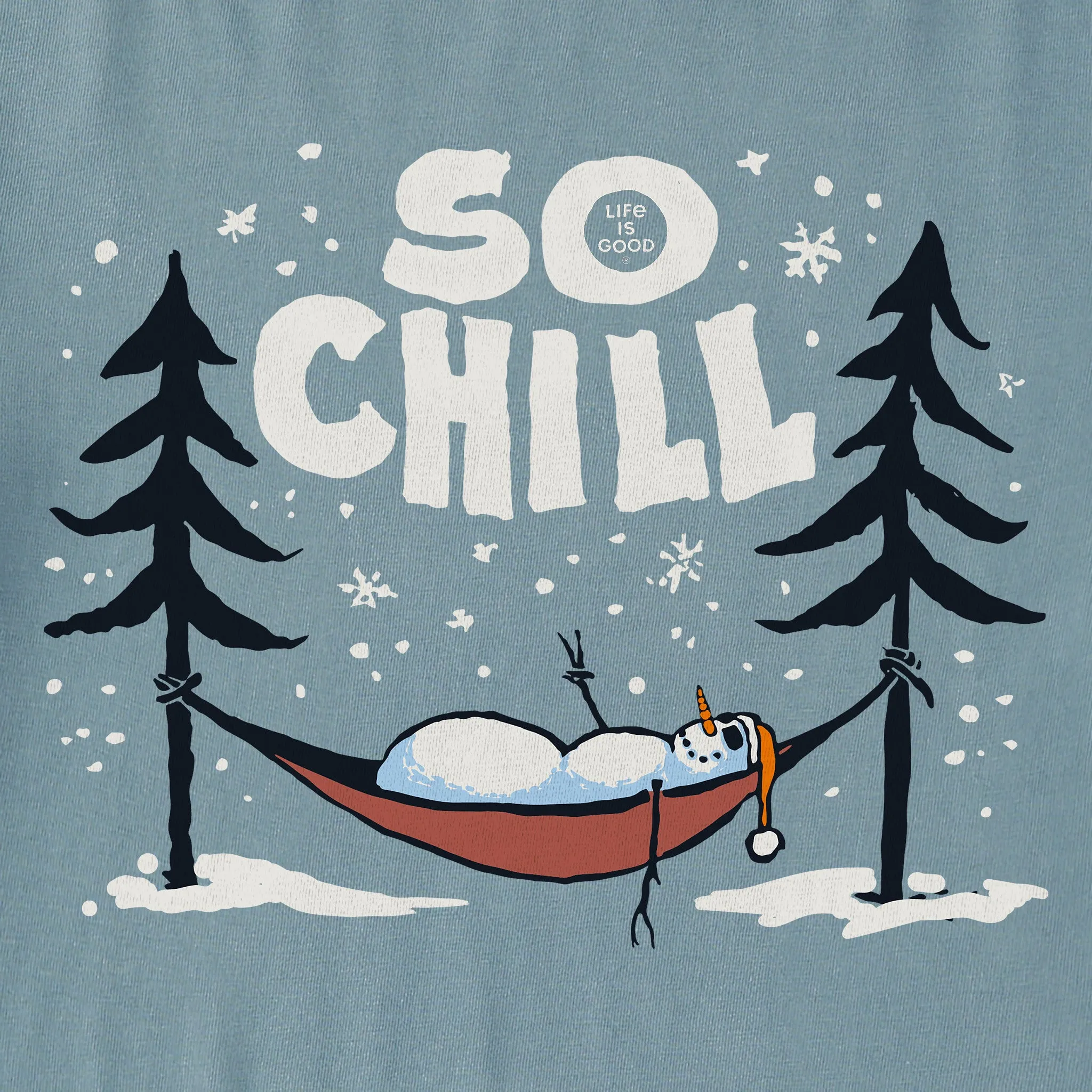 Women's So Chill Snowman Long Sleeve Crusher Tee sold by Life is Good product image thumbnail 2