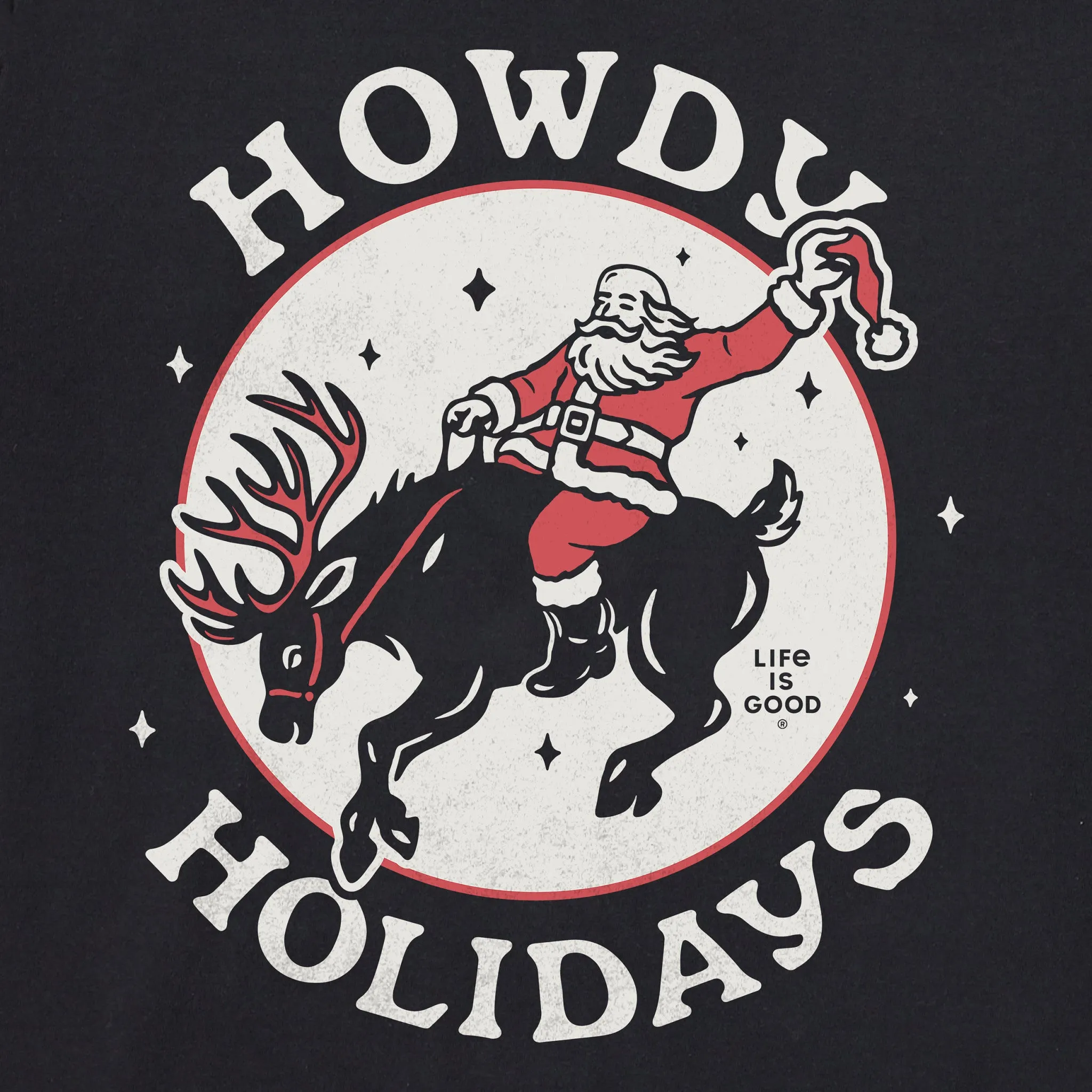 Men's Howdy Holidays Short Sleeve Crusher Tee sold by Life is Good product image thumbnail 2