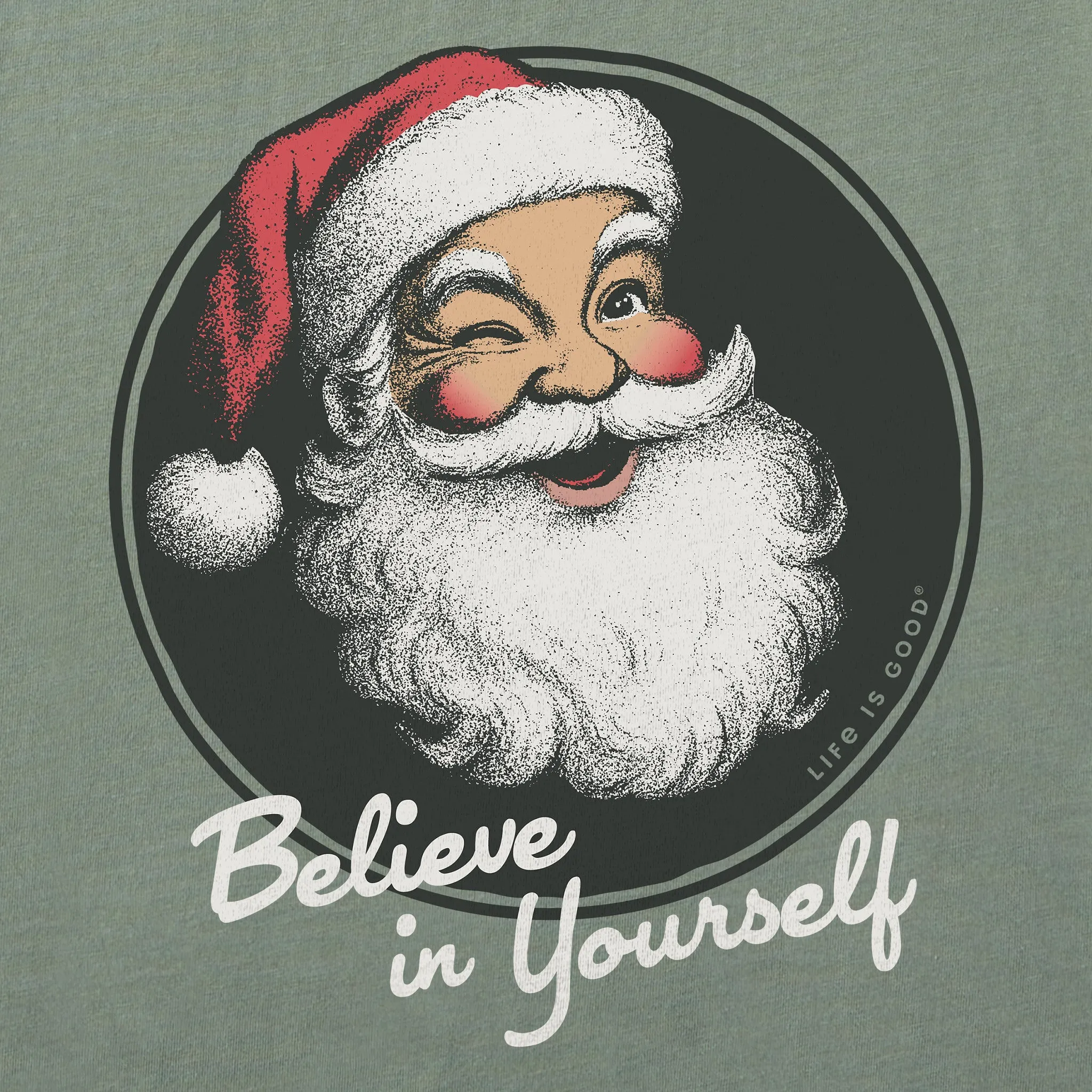 Men's Believe in Yourself Santa Short Sleeve Crusher Tee sold by Life is Good product image thumbnail 2