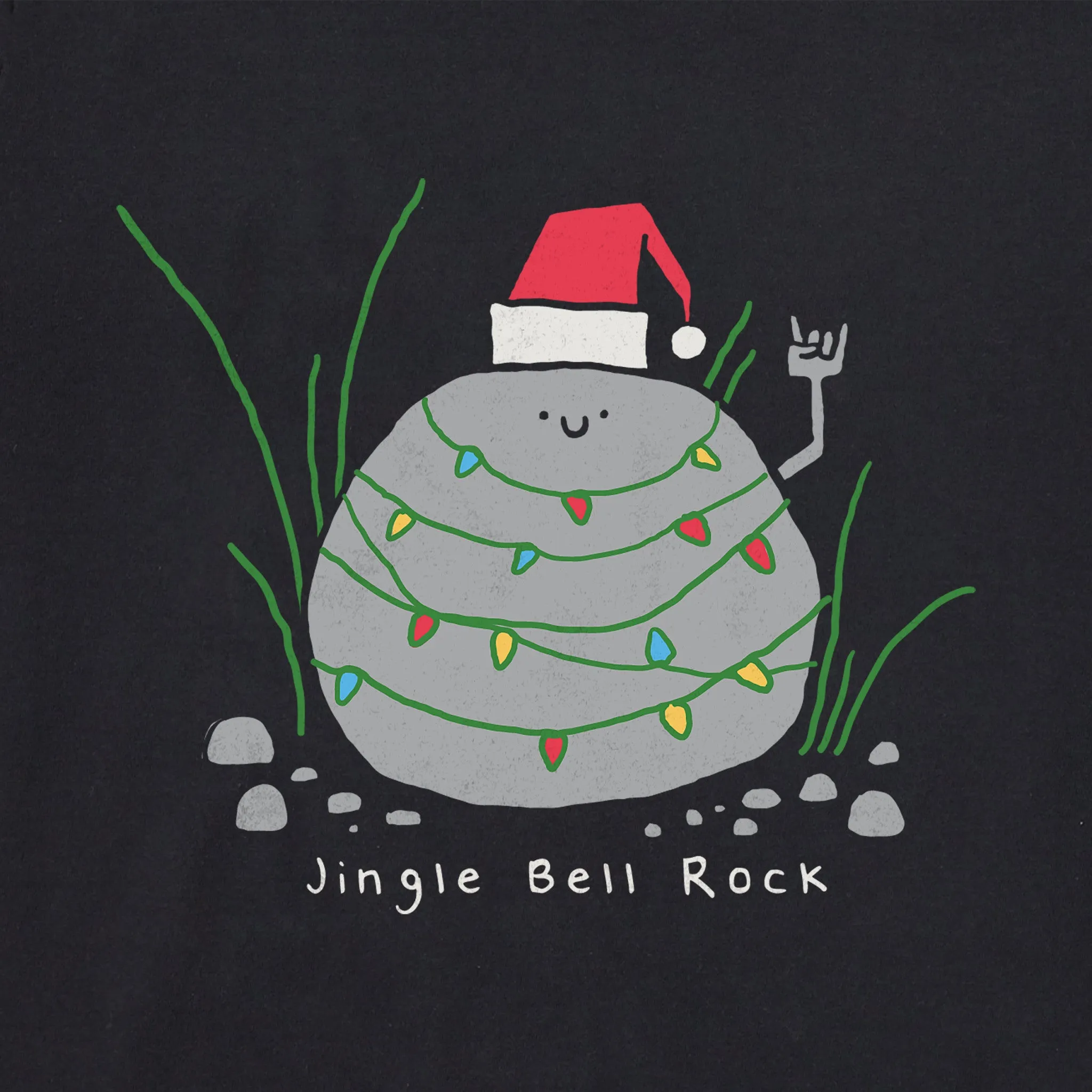 Women's Jingle Bell Rock Rock Long Sleeve Crusher Tee sold by Life is Good product image thumbnail 2