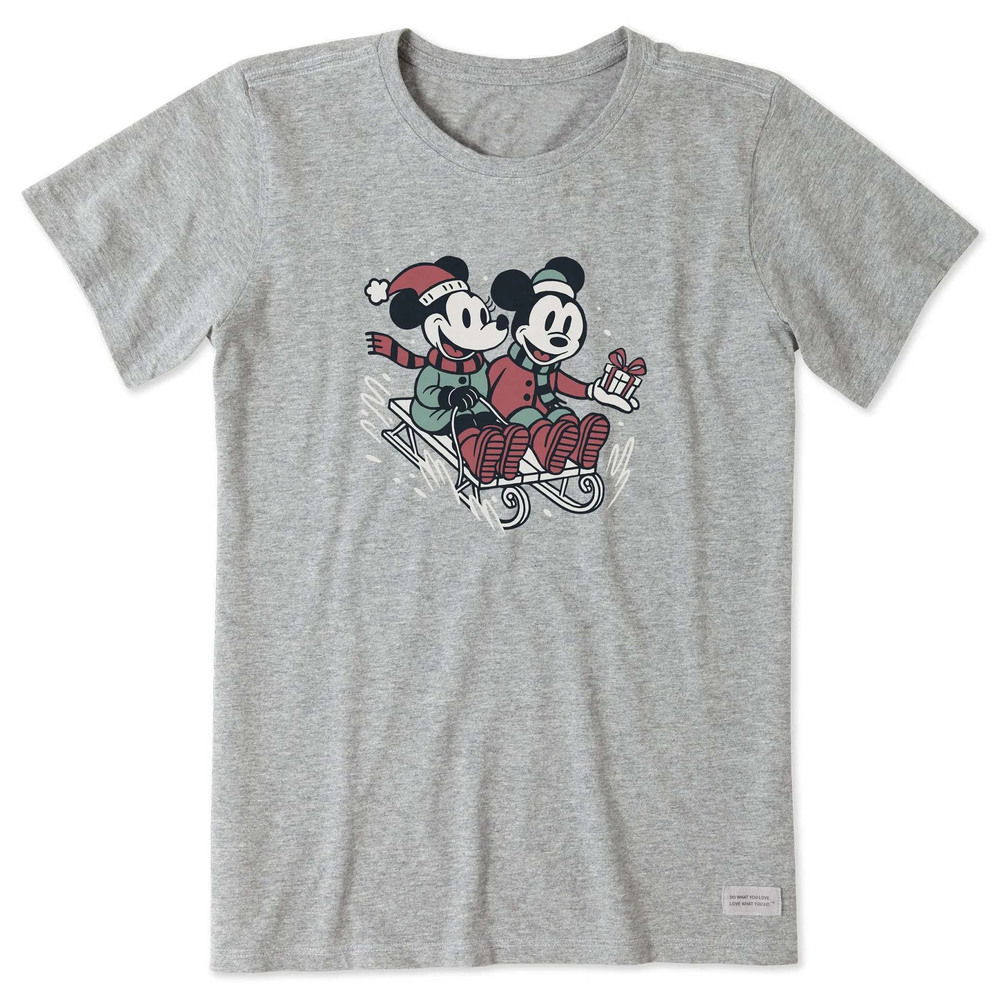 Women's Willie Nice Sled Ride Short Sleeve Crusher Tee sold by Life is Good