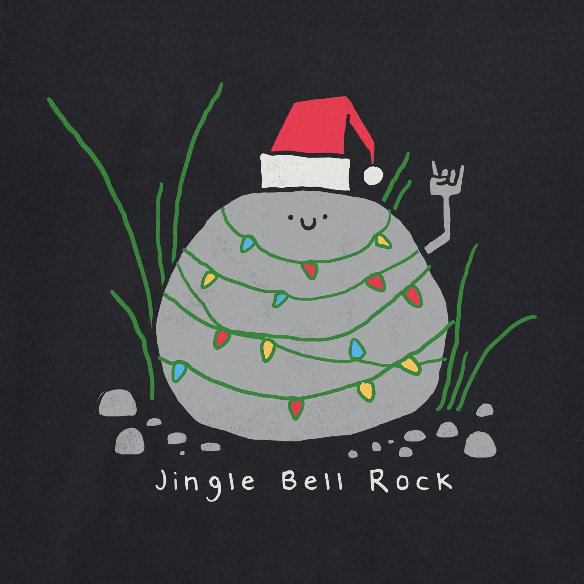 Men's Jingle Bell Rock Rock Long Sleeve Crusher Tee sold by Life is Good product image thumbnail 2