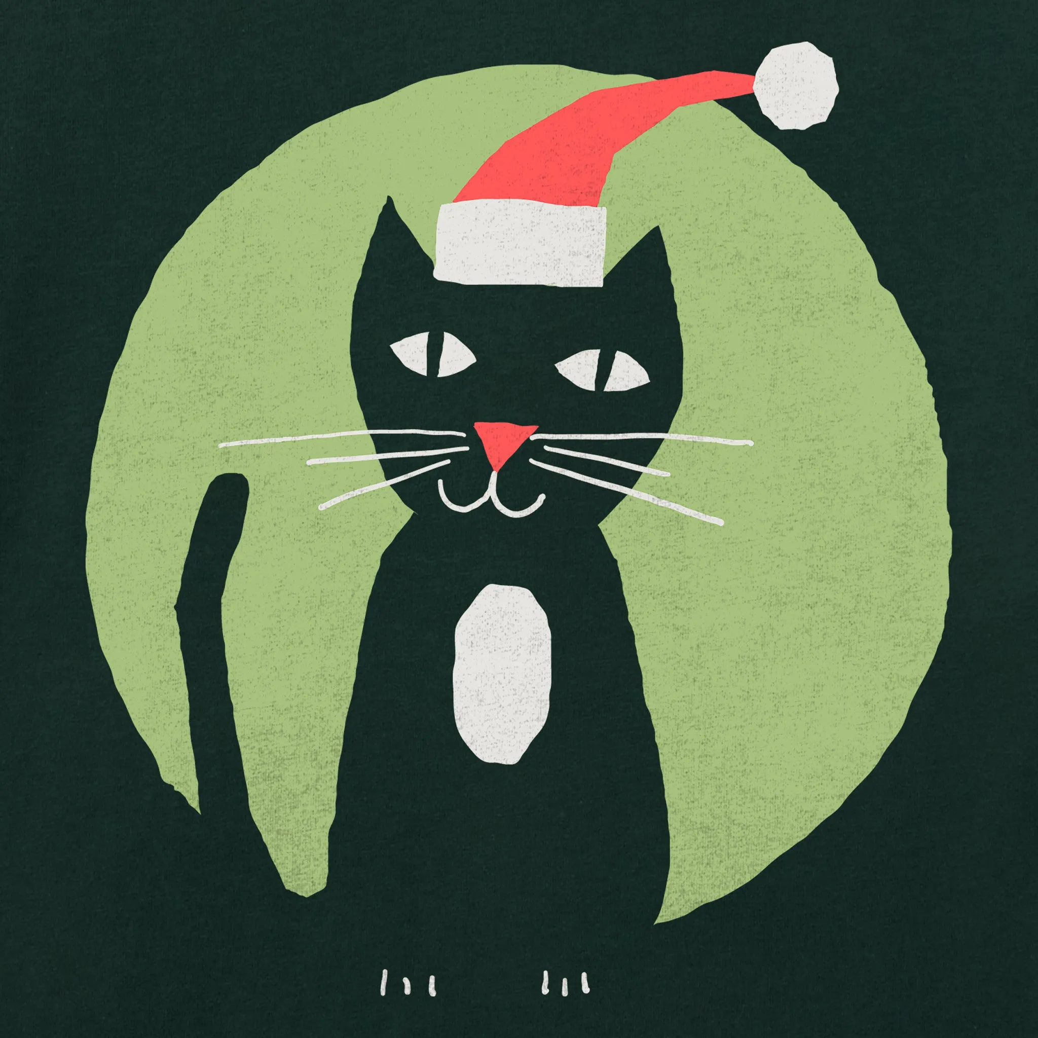 Men's Little Santa Cat Short Sleeve Crusher Tee sold by Life is Good product image thumbnail 2