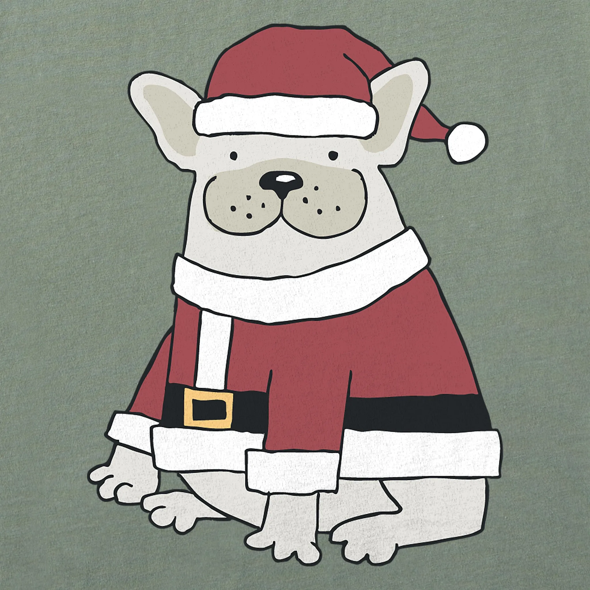 Women's Santa Frenchie Short Sleeve Crusher Boxy Tee sold by Life is Good product image thumbnail 2