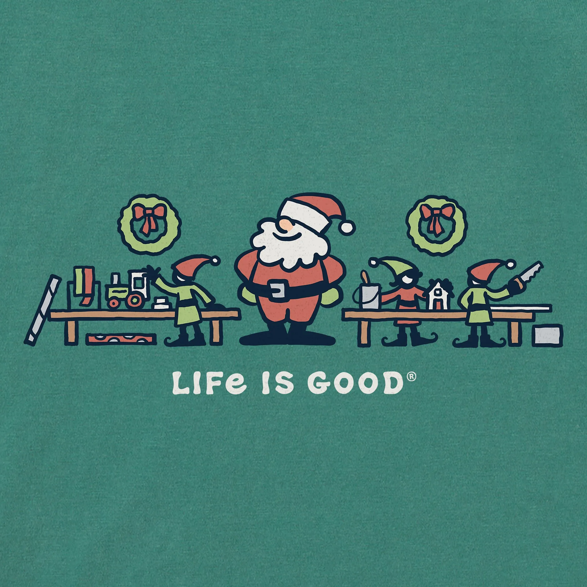 Women's Santa Workshop Vista Long Sleeve Crusher Tee sold by Life is Good product image thumbnail 2