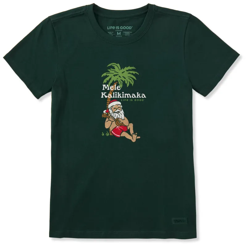 Women's Mele Kalikimaka Uke Short Sleeve Crusher Tee sold by Life is Good