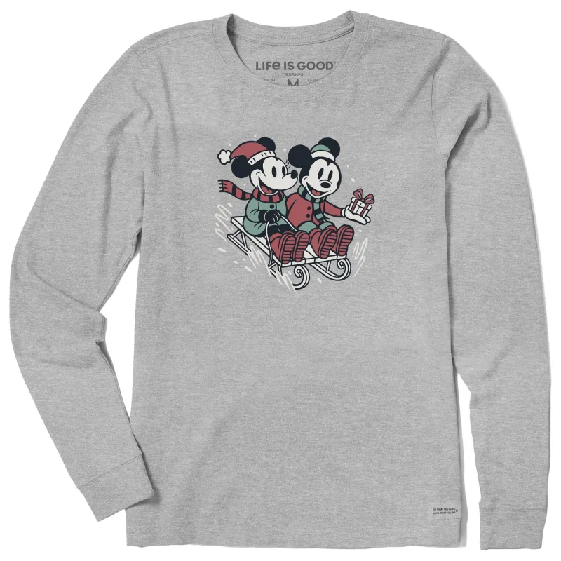 Women's Willie Nice Sled Ride Long Sleeve Crusher Tee sold by Life is Good