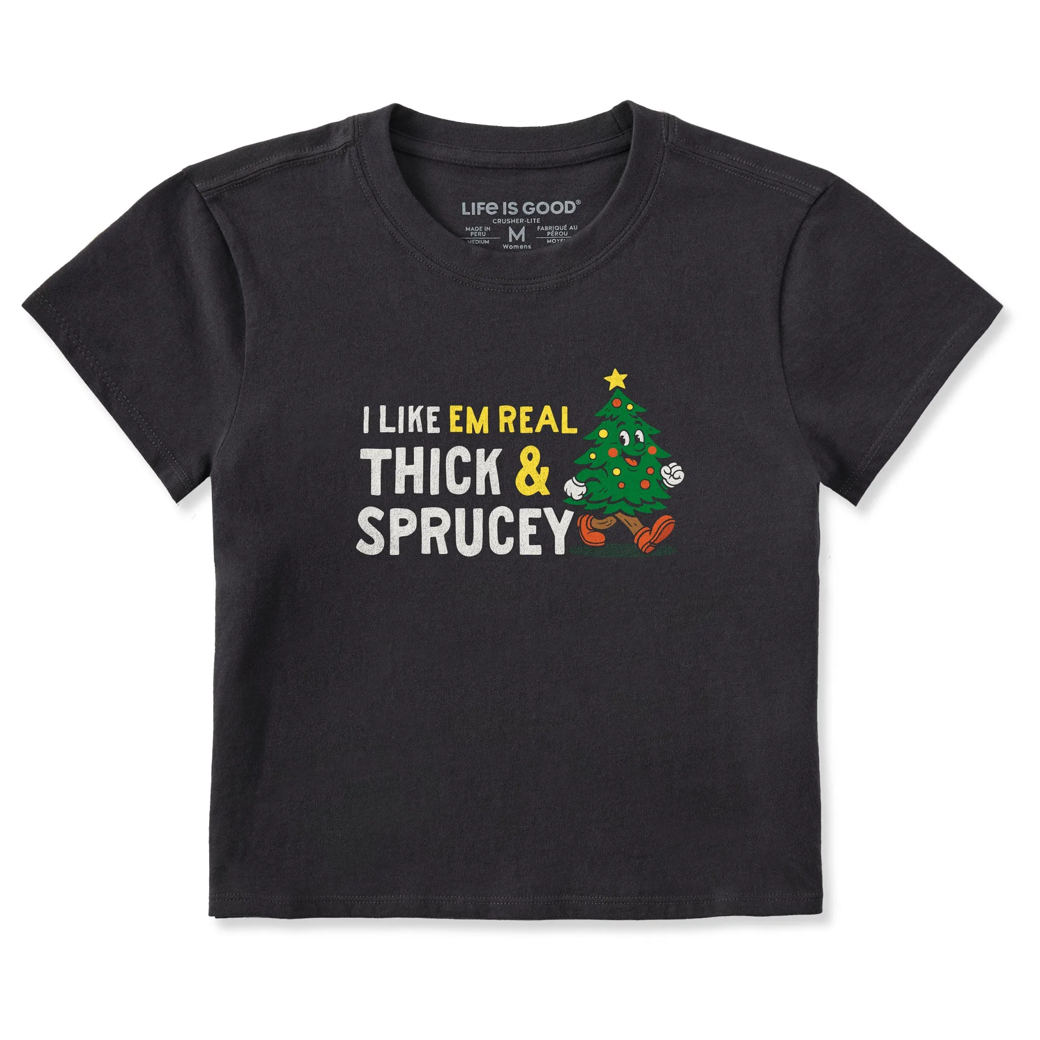 Women's Thick and Sprucey Crusher-LITE Shrunken Tee sold by Life is Good