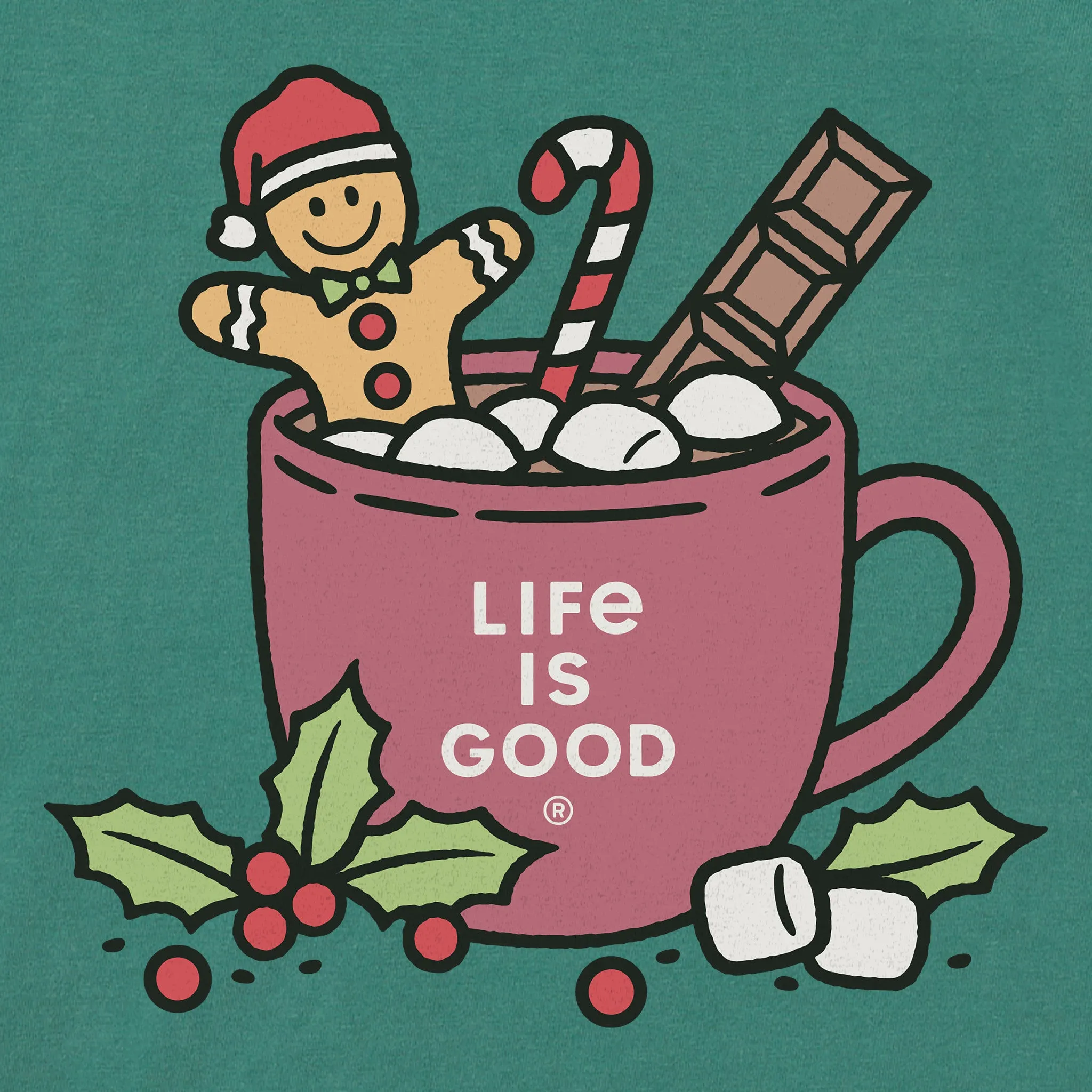 Women's Gingerbread Bevvie Long Sleeve Crusher Tee sold by Life is Good product image thumbnail 2
