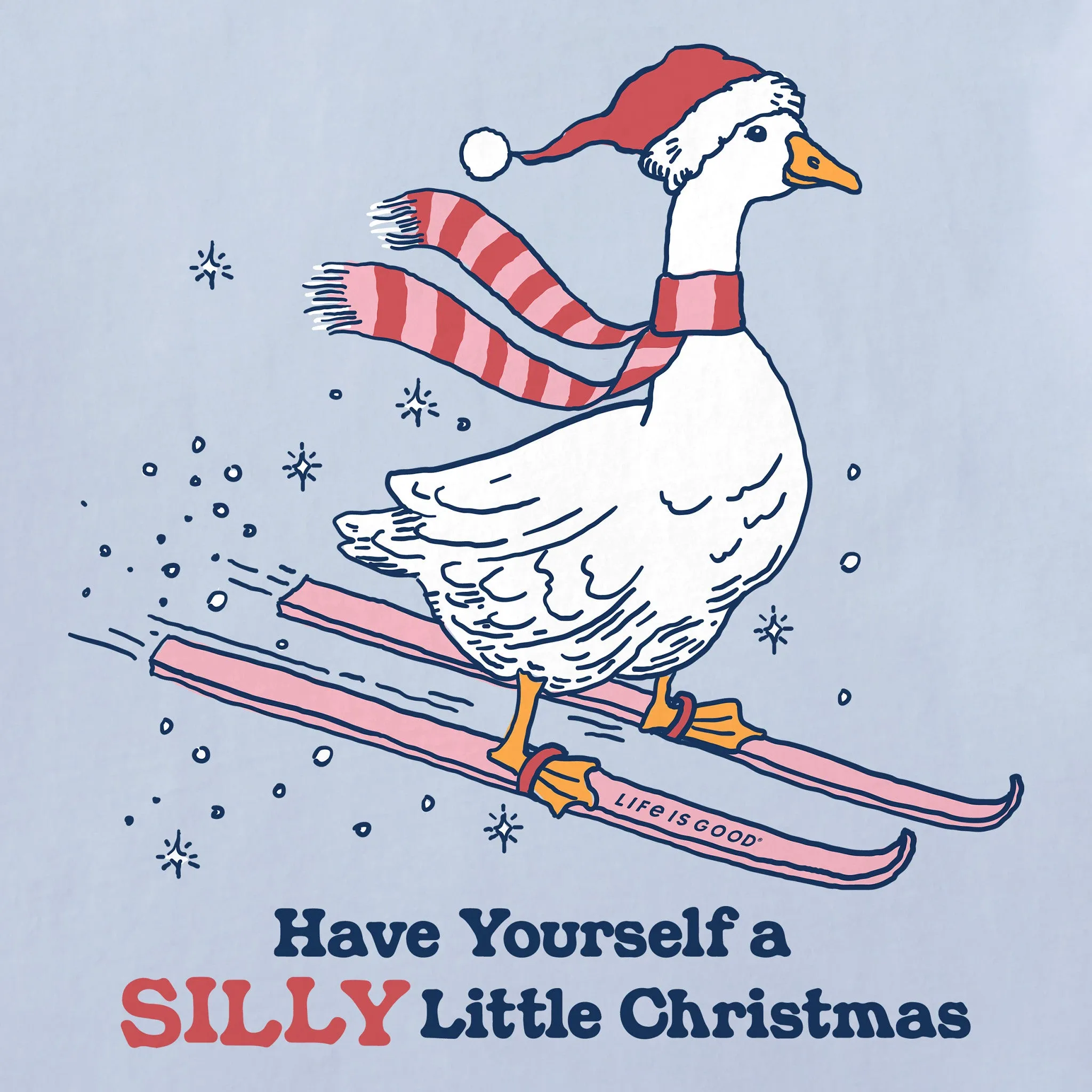 Women's Have Yourself a Silly Little Christmas Long Sleeve Crusher Tee sold by Life is Good product image thumbnail 2