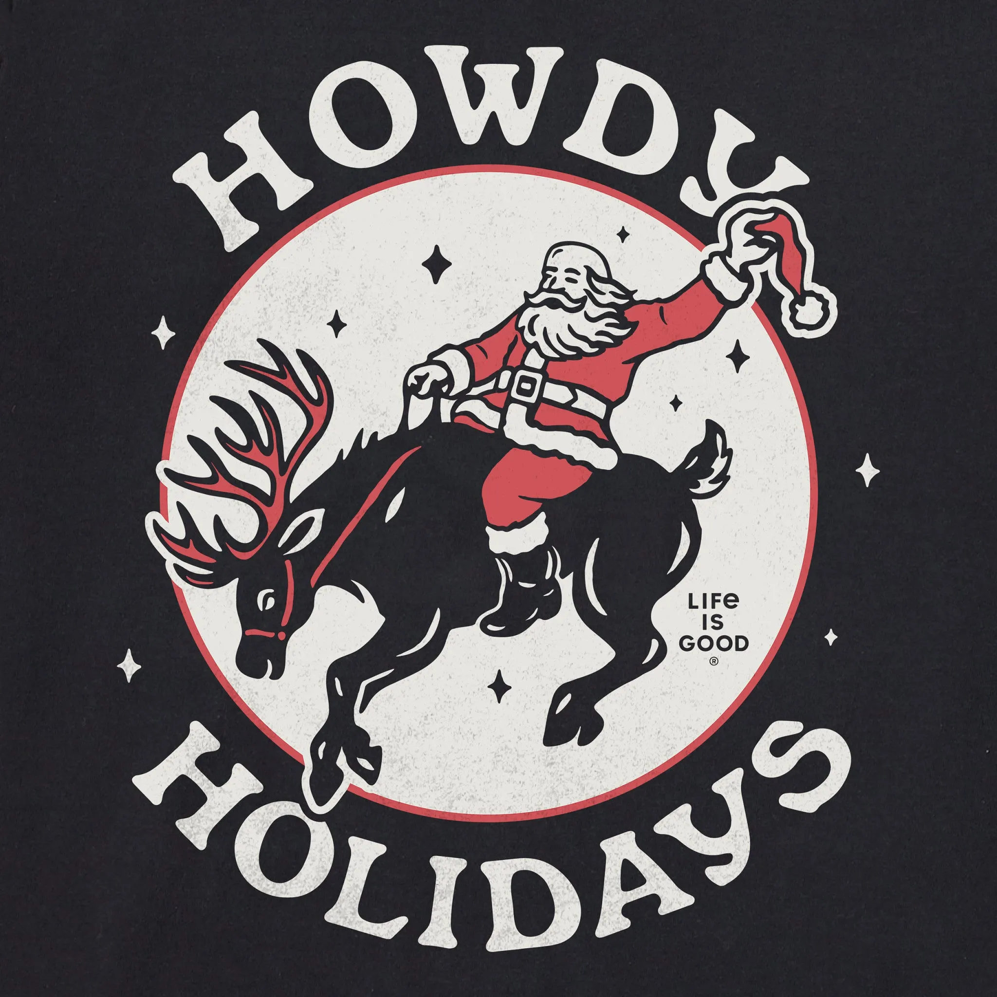 Women's Howdy Holidays Long Sleeve Crusher Tee sold by Life is Good product image thumbnail 2