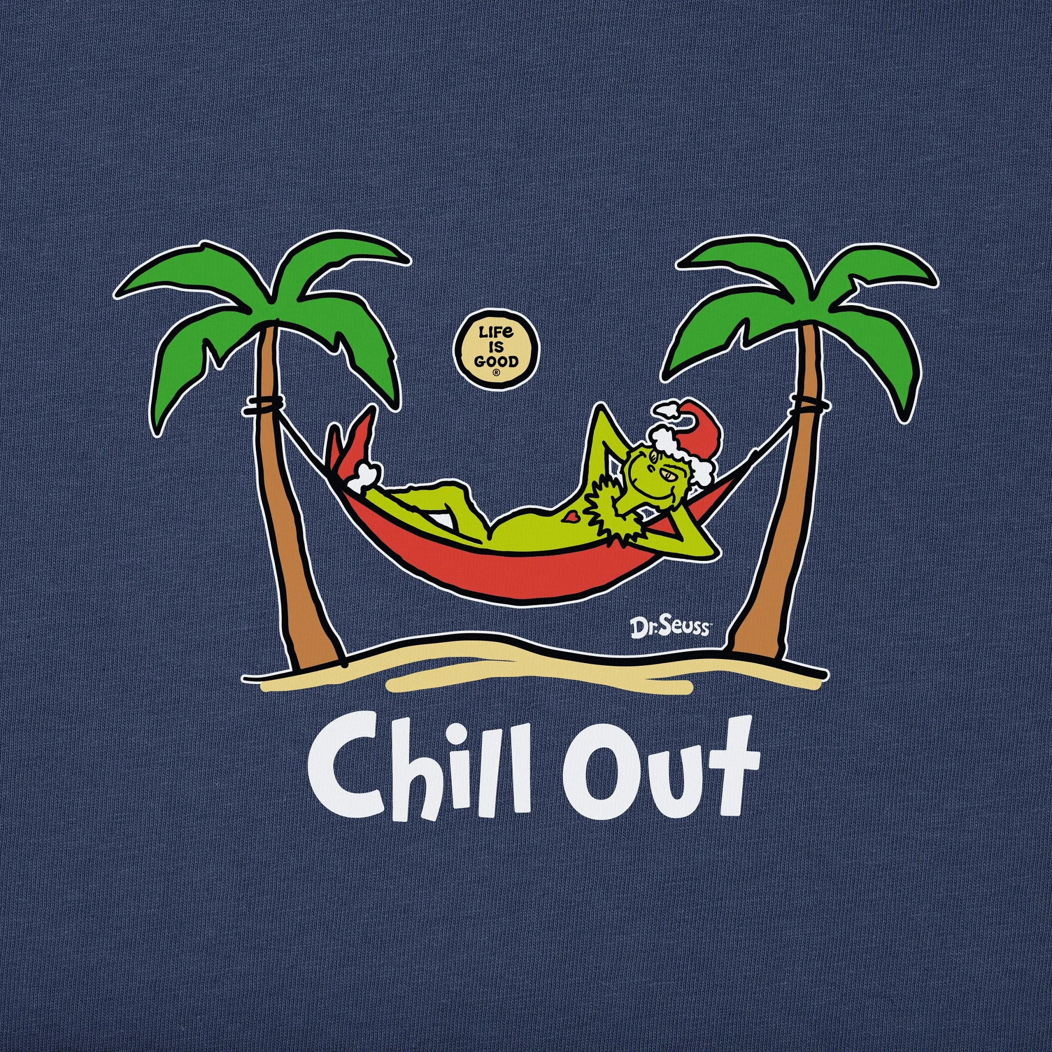 Women's Chill Out Grinch Hammock Short Sleeve Crusher Tee sold by Life is Good product image thumbnail 2