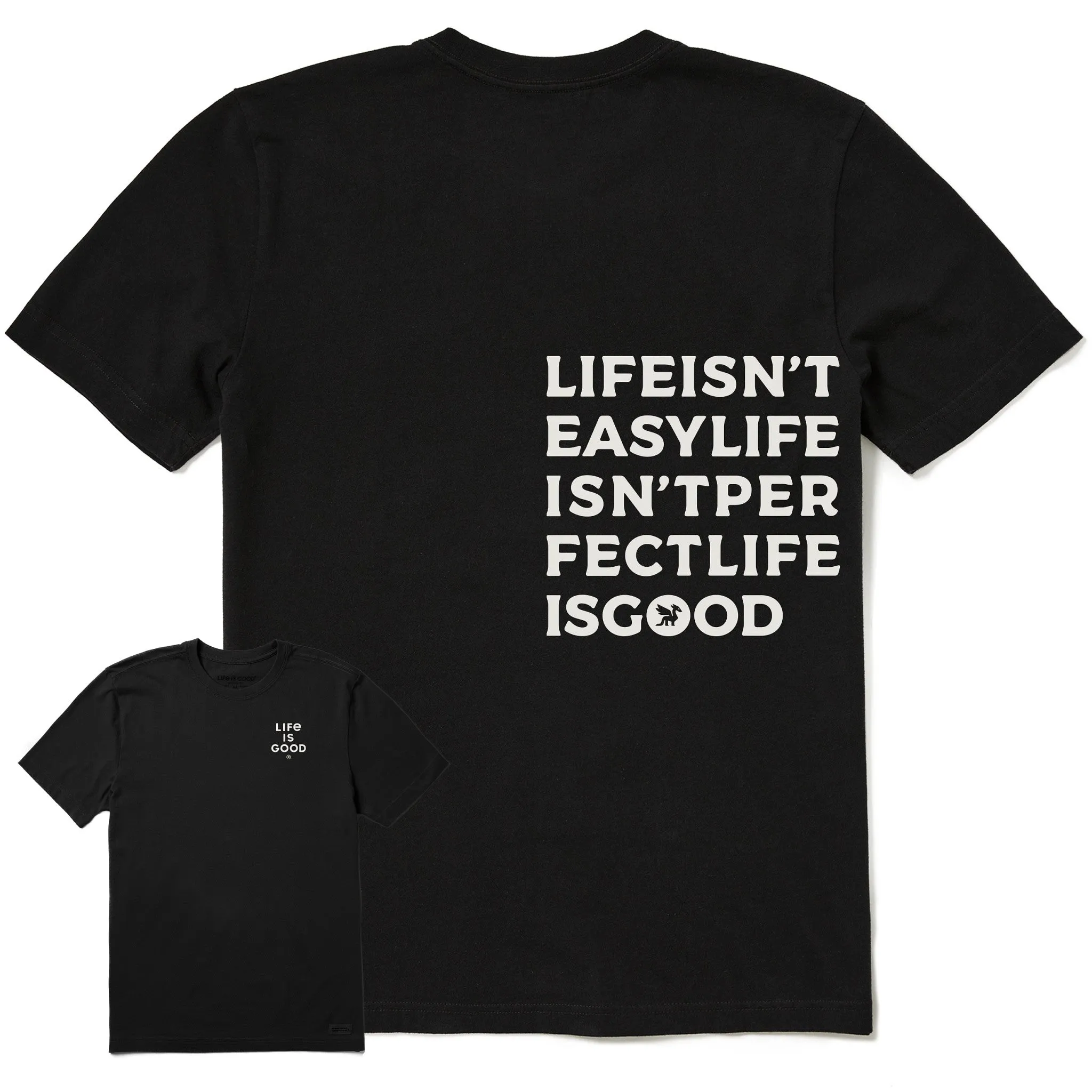 Men's Bert's Life Short Sleeve Crusher Tee sold by Life is Good